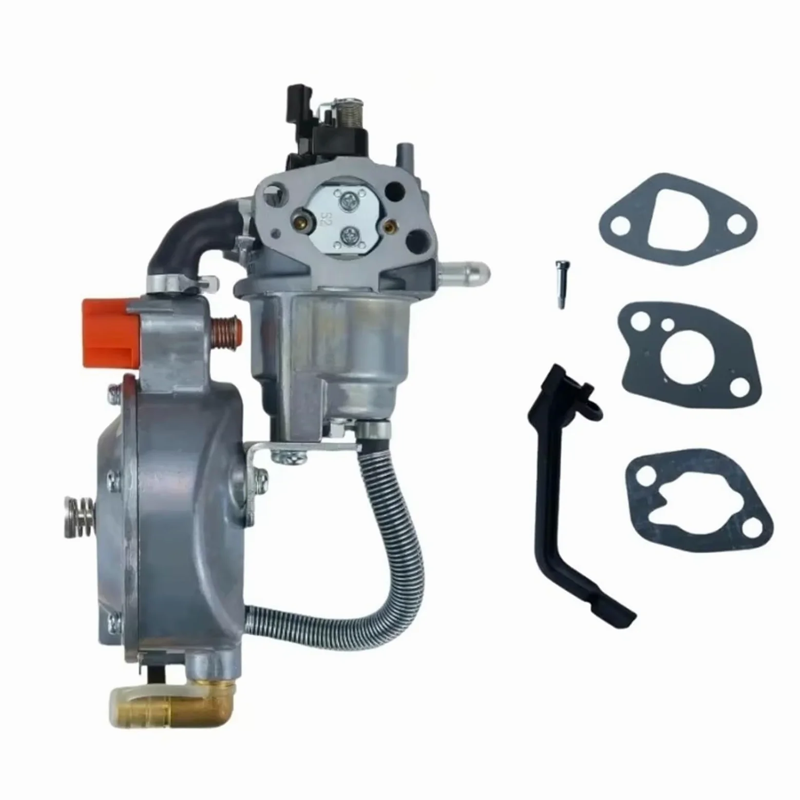 Carburador Kit Estranguladores Manuales Para Generador GX200 170F De 2,8 KW GX160 168F Carburador De Combustible Dual Kit De Conversión De GLP A NG
