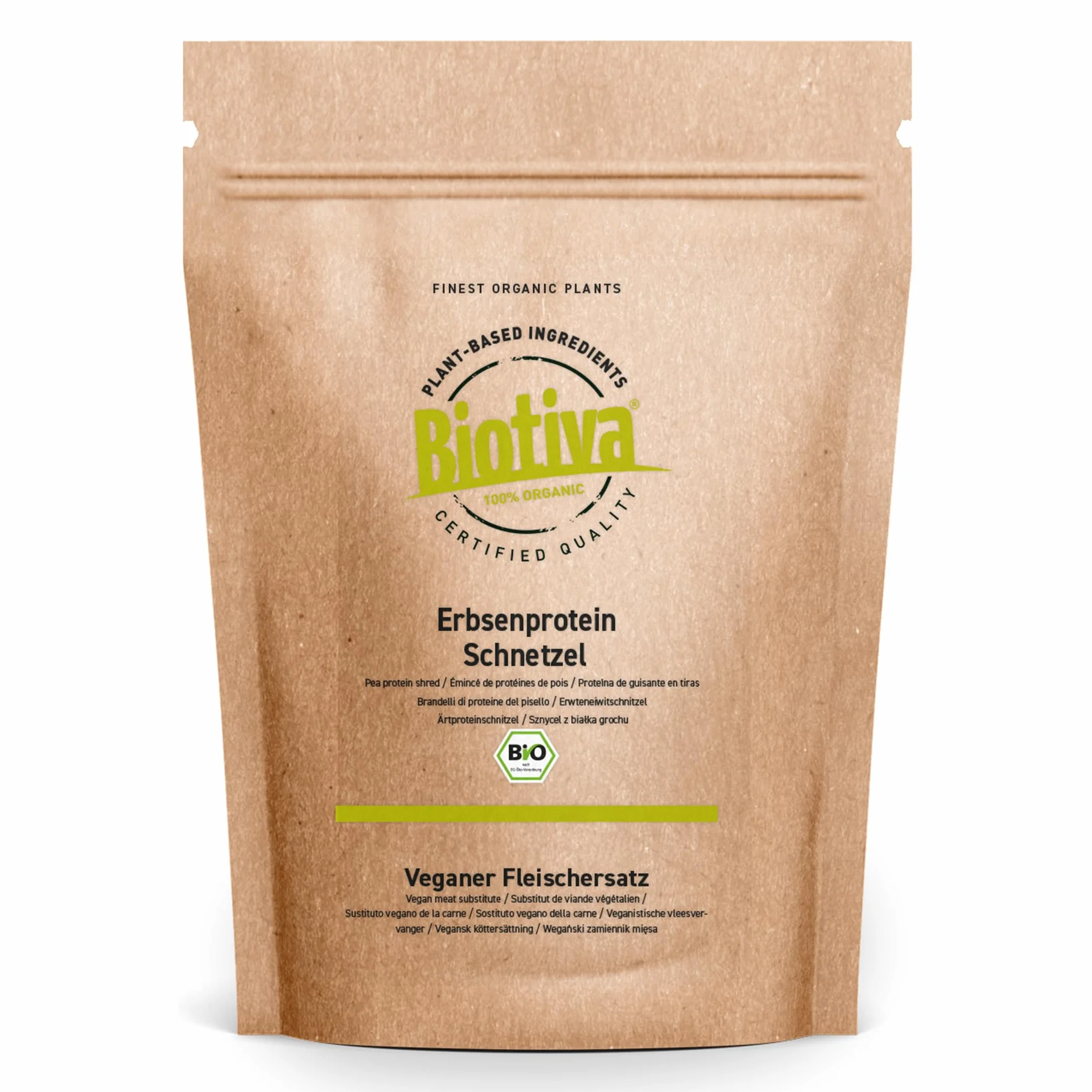 Biotiva Proteína de Guisante en tiras 400g Vegano Sustituto de la carne