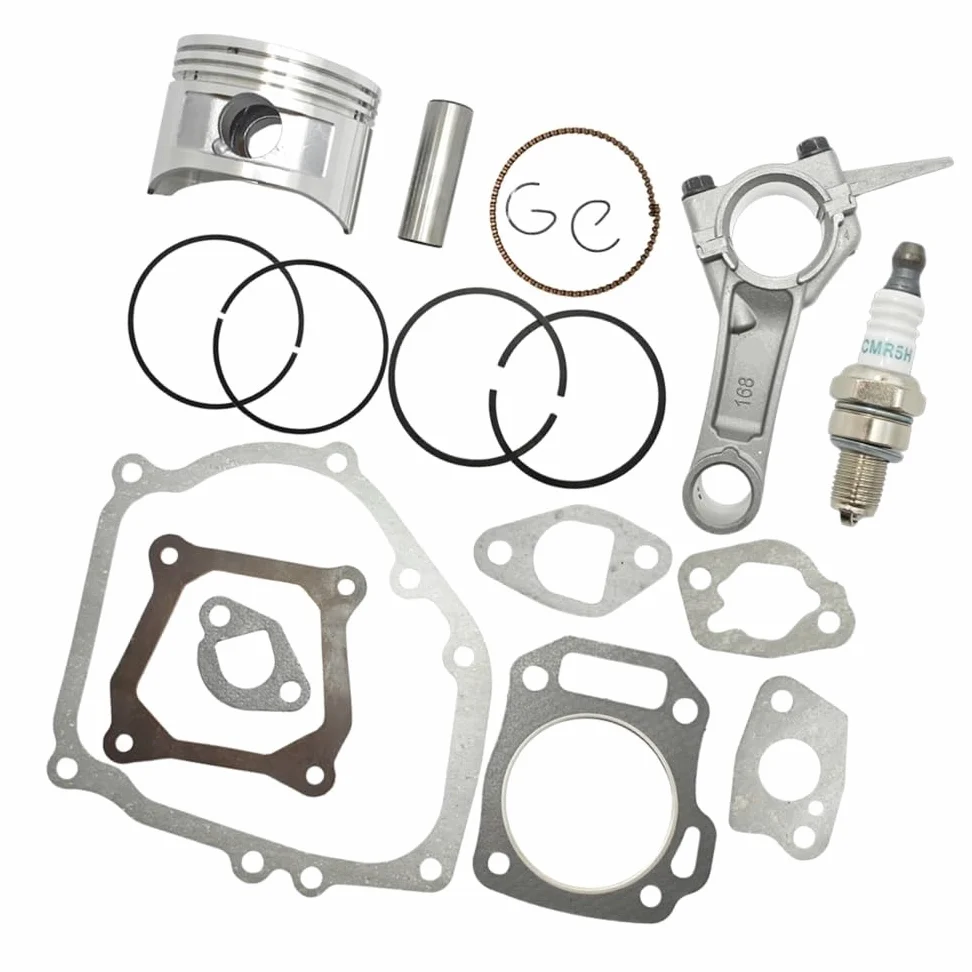 Ajuste for GX160 68mm Kit de Anillo de pistón con biela Juego de Juntas Completas 5,5 HP generador de 4 ciclos Motor Agua