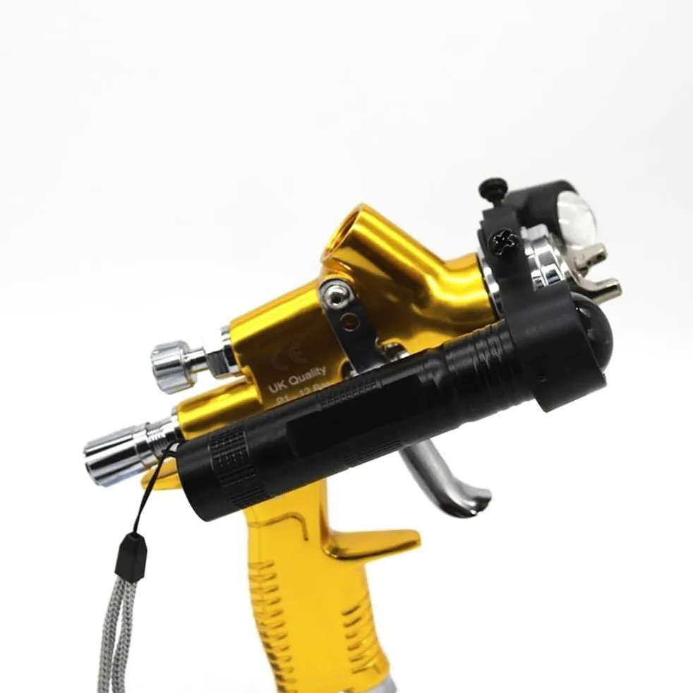 Bomba de Engrase Luz de Pistola rociadora Luz de aerógrafo Luz de tamaño Ajustable Reflector Luz de llenado de Pistola rociadora Boquilla engrasadora