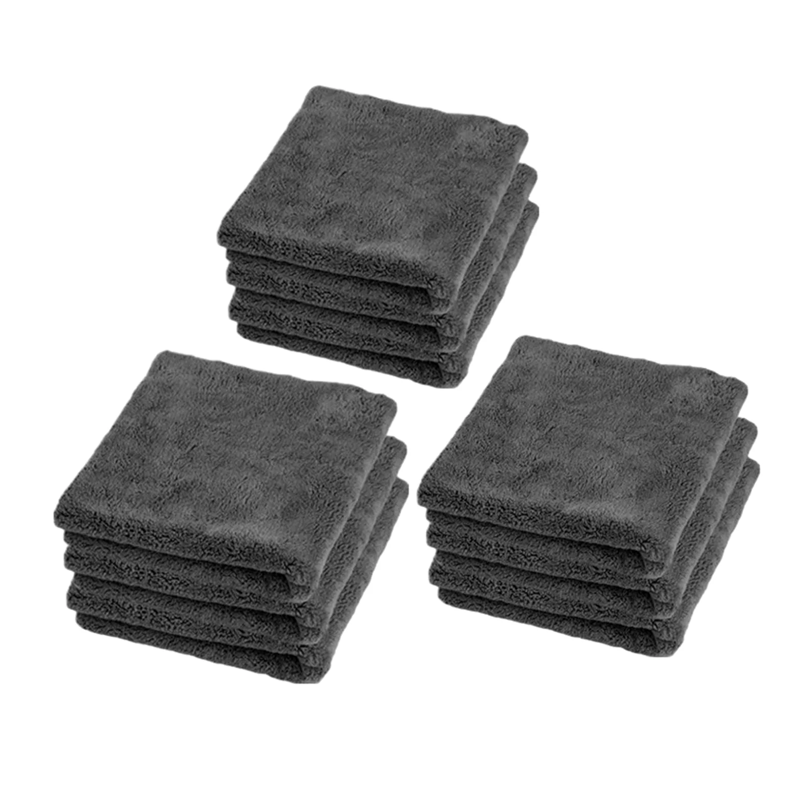 Toalla De Microfibra For Limpieza De Coche, 1/3/6/9 Uds., 40x40cm, Toallas De Lavado Gruesas, Cuidado Y Secado De Detalles Automáticos