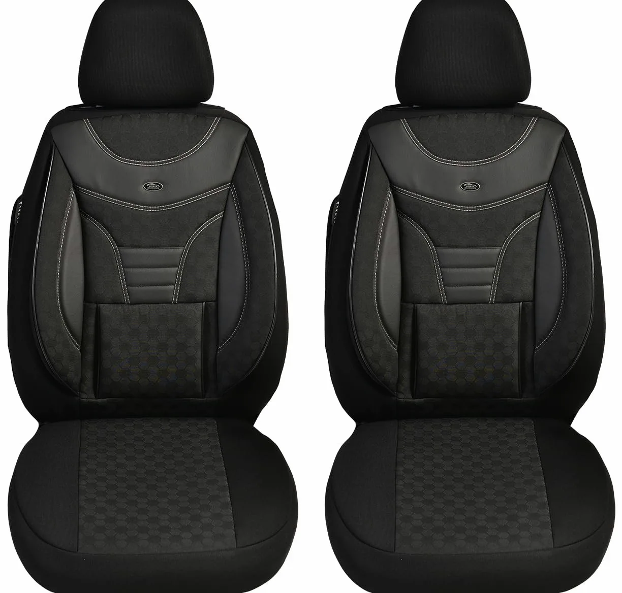 BREMER SITZBEZÜGE Fundas de Asiento de automóvil Personalizadas compatibles con Mitsubishi L200 FL de 5ª generación, Juego de Conductor y Pasajero a Partir de 2019/fundas Protectoras de Asiento de