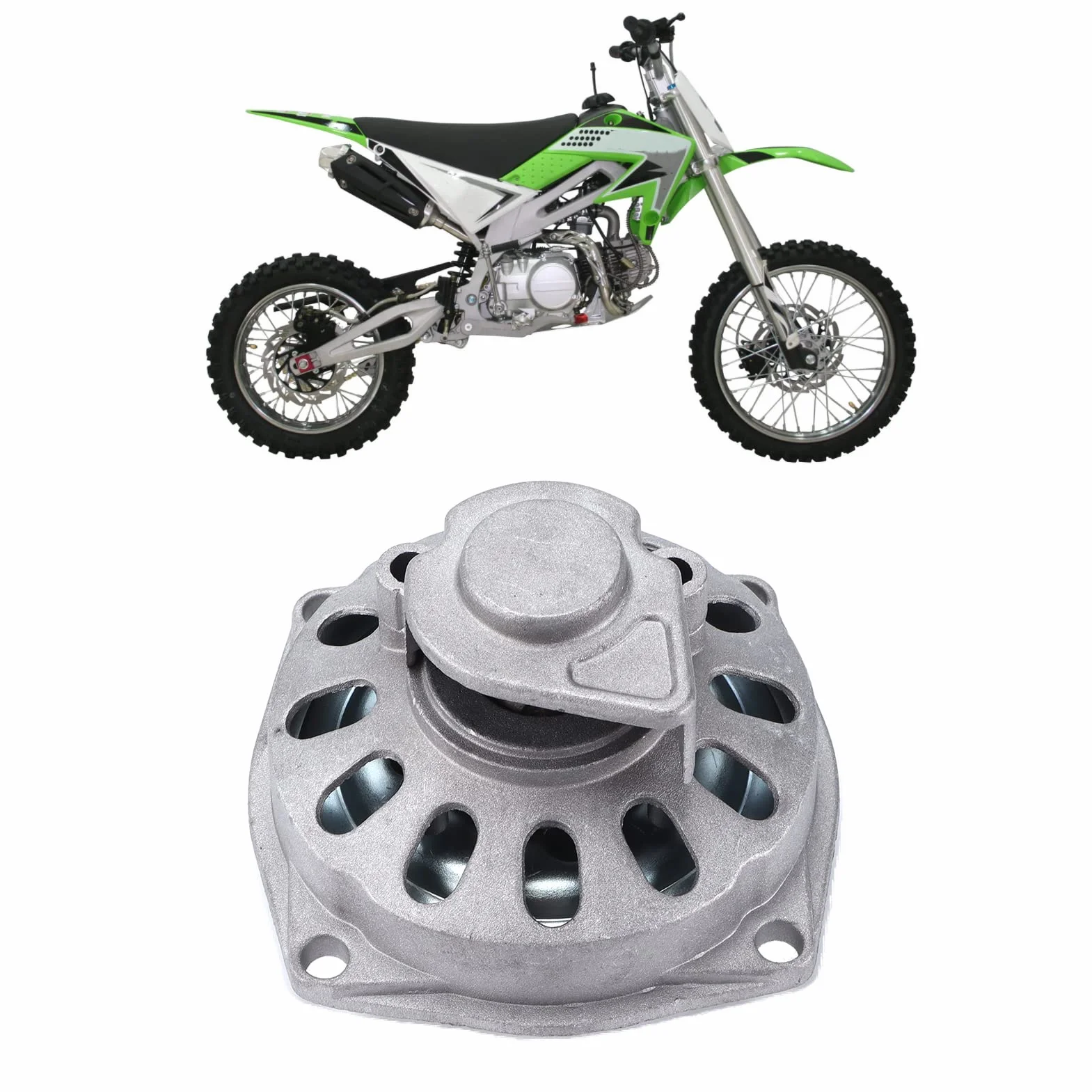 Mini 25H 6 Dientes Embrague Tambor Caja de Cambios reemplazo para 47cc 49cc 2 Tiempos Pocket Bike Motocicleta