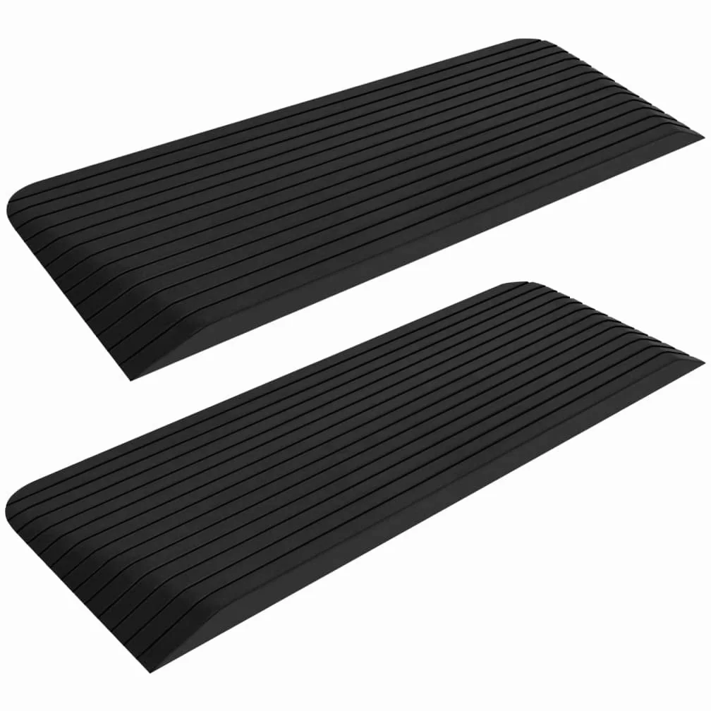 SKM Rampas de umbral (2 unidades, 110 x 41 x 5 cm, caucho, peso: 24,3 kg, 150975)