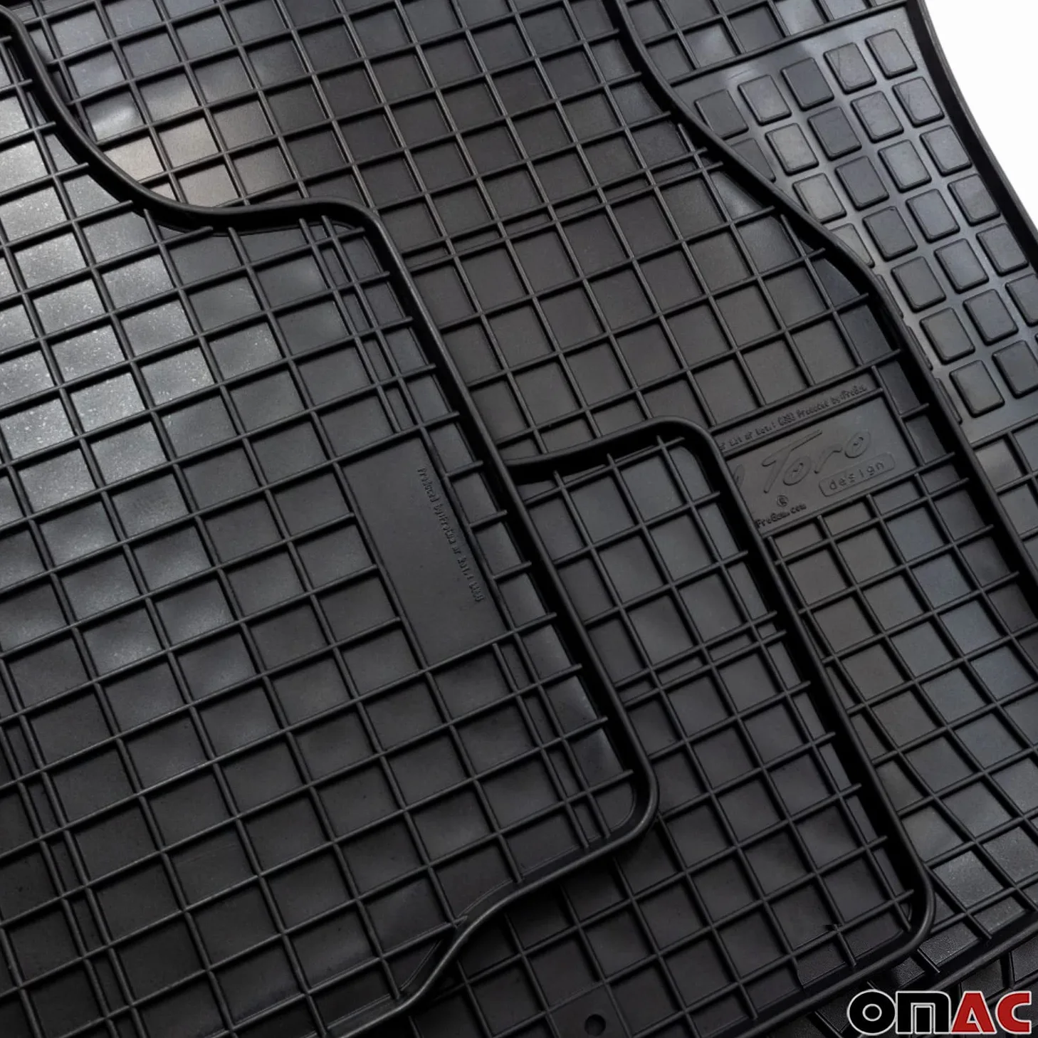 OMAC Alfombrillas de Goma Compatibles con Seat Arona 2017-2026 Alfombrillas de Coche Goma Negro 4tlg | Alfombrillas de goma para todo tipo de clima, antideslizantes, producto específico para vehículos, impermeables