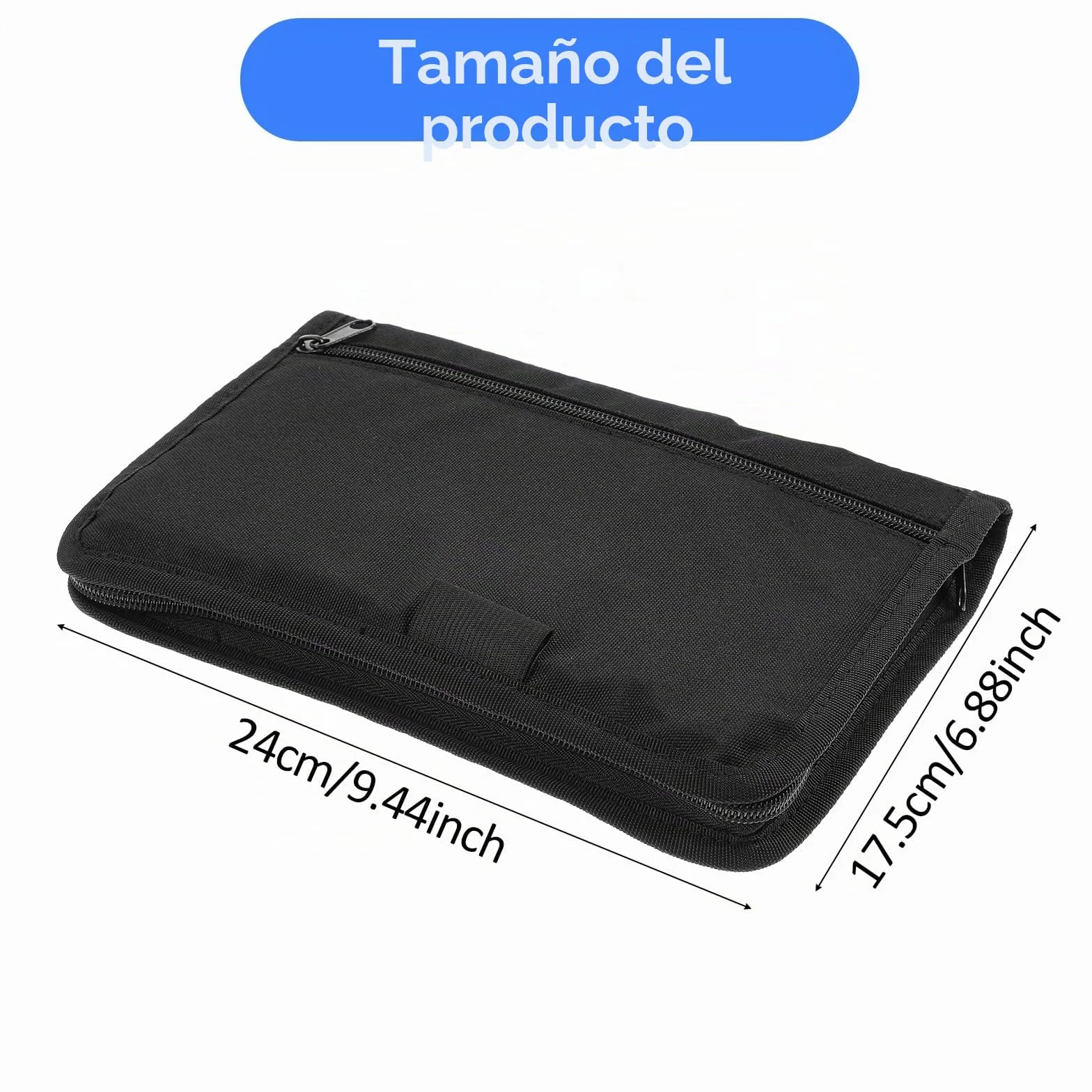 Carpeta para vehículos, carpeta para documentos A5, 24 x 17,5 cm, bolsa portátil para carpetas para coche con múltiples compartimentos, accesorios para guardar recibos y billetes