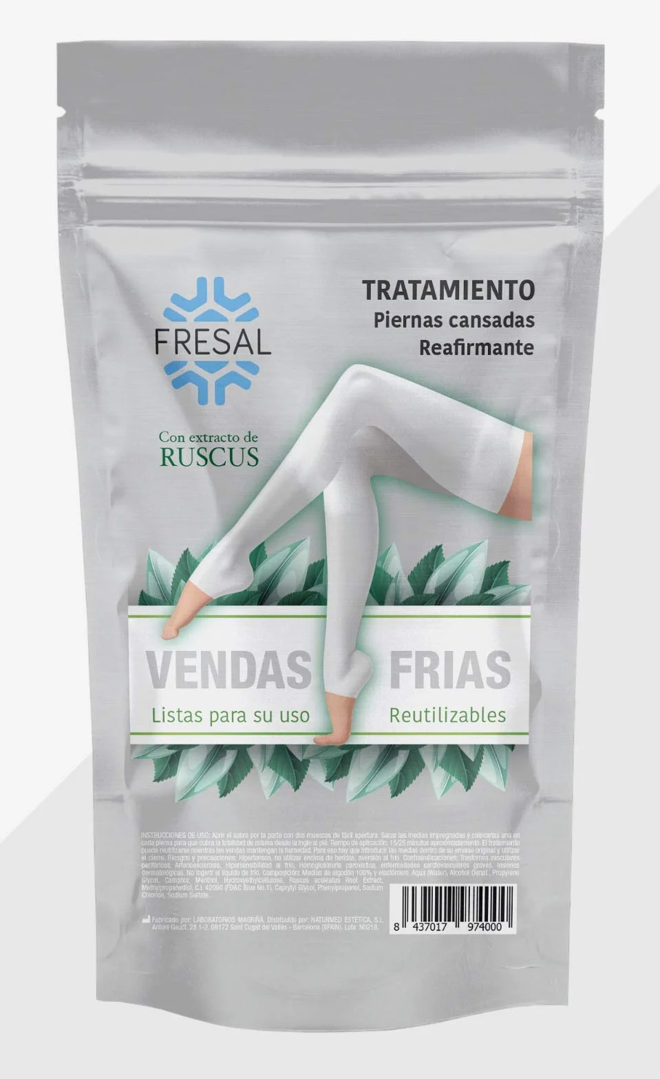 Medias Impregnadas de Líquido Frío Unisex Par Blanco Talla Única