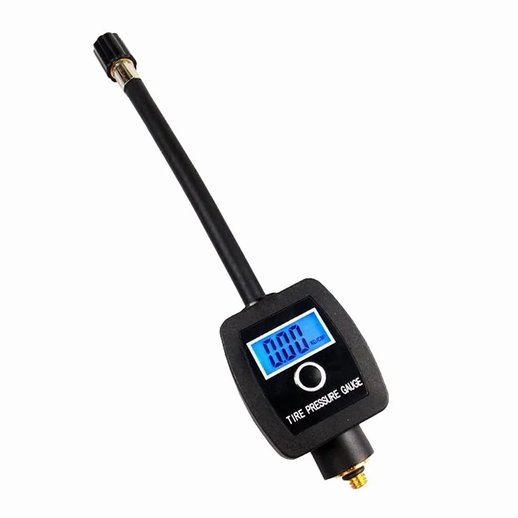 Indicador de presión de neumáticos LCD Retroiluminación Coche Motocicleta Neumático Pantalla Digital Manómetro Indicador de presión de neumáticos