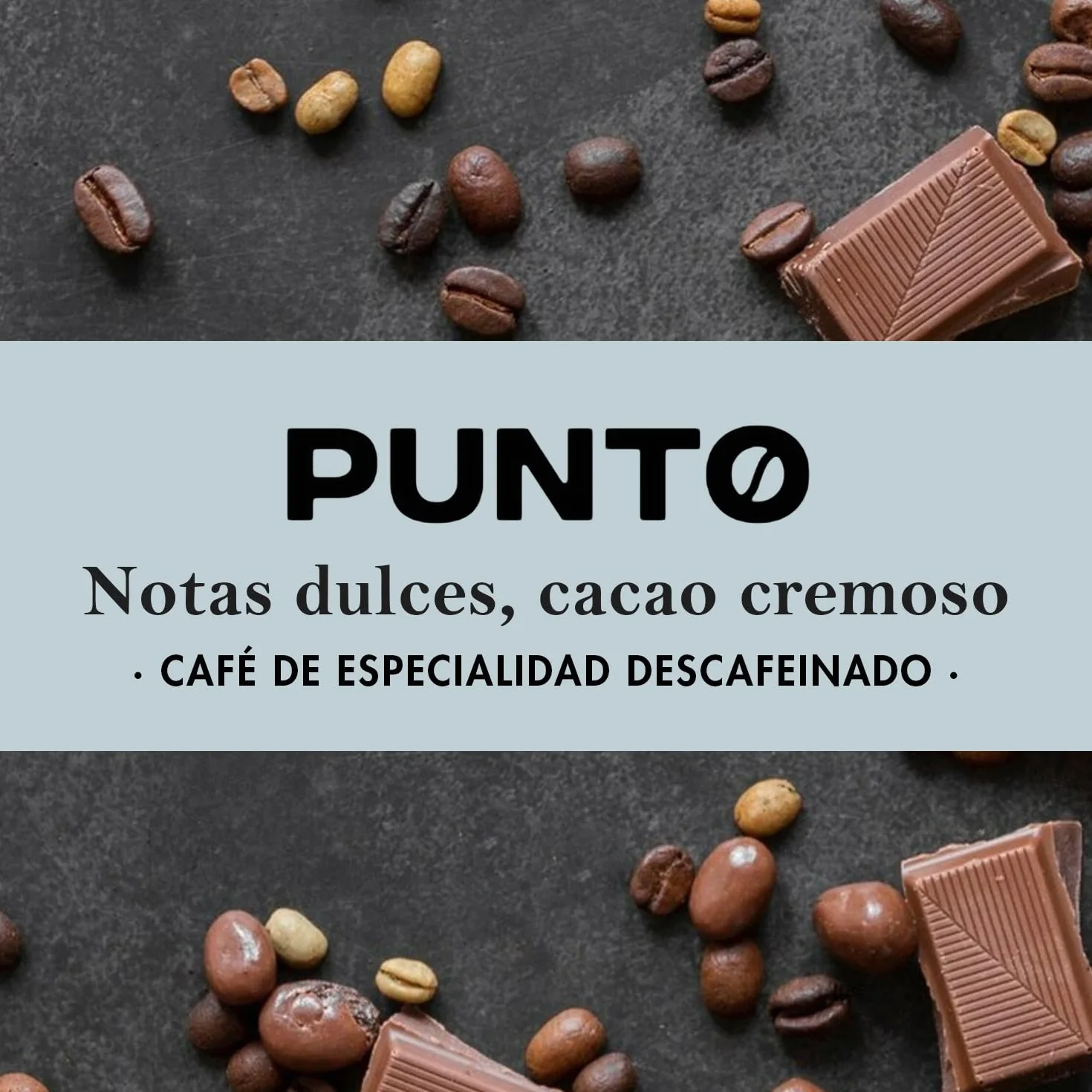 PUNTO Café Descafeinado en Grano 250 g Café de Especialidad Water Decaf 100% Arábica