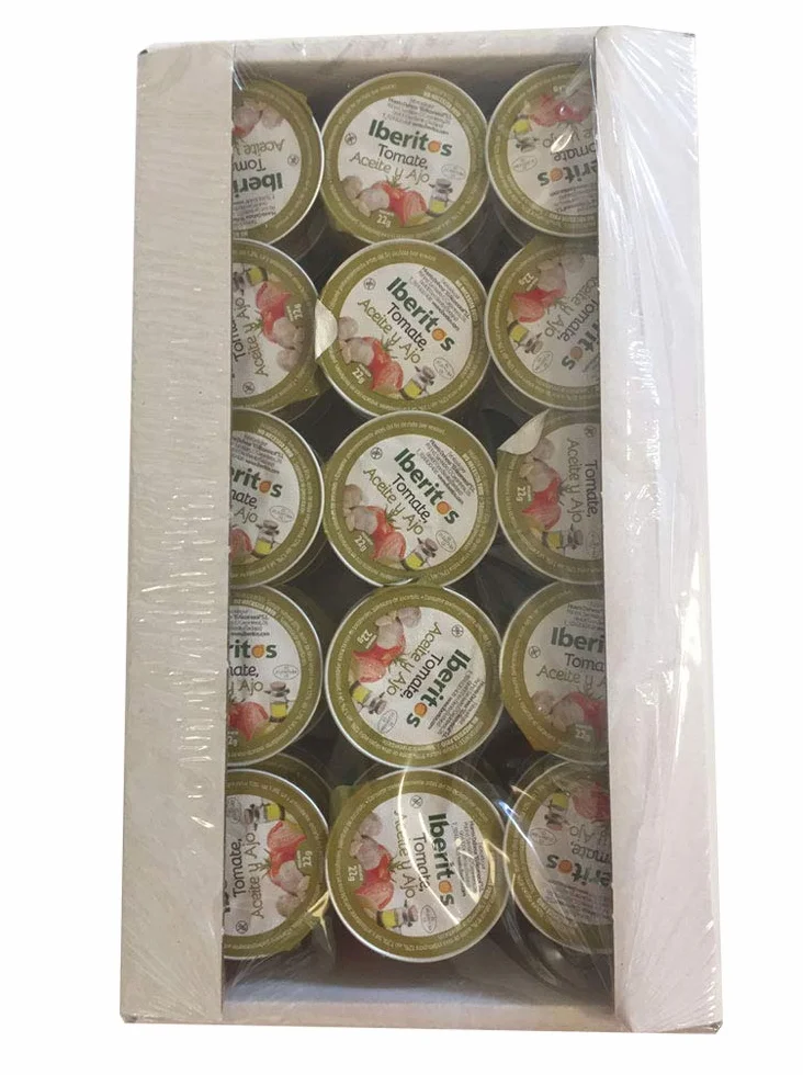 Bandejas de Tomate, Ajo y Aceite 22 g 90 Unidades