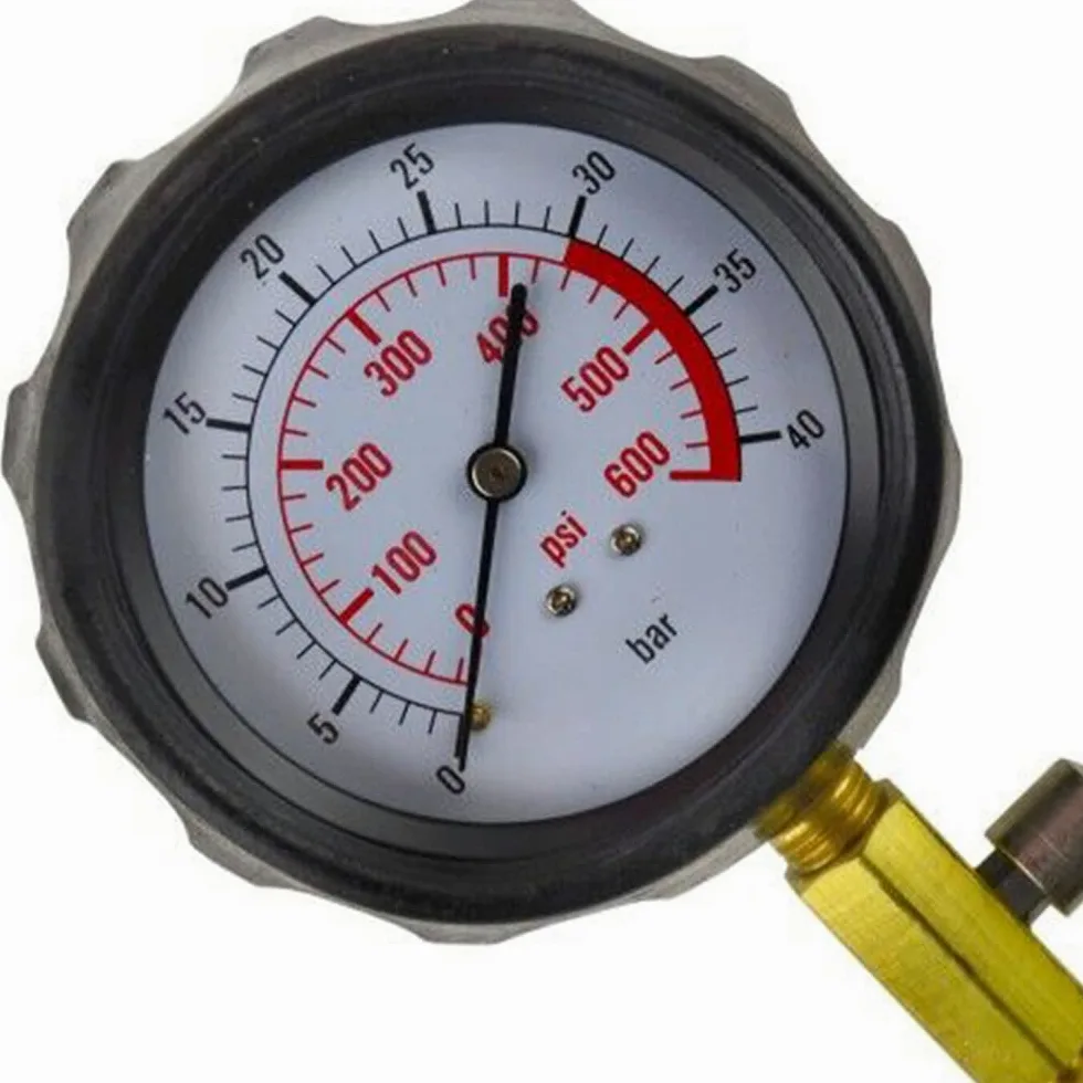 Comprobador de compresión para motor de gasolina y diésel, 40 bar/600 psi, comprobador de compresión de coche