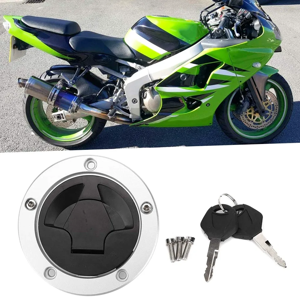 El bloqueo de la tapa del tanque de combustible, el interruptor del tanque de combustible, el bloqueo de la tapa de aire del combustible de la motocicleta son adecuados para ZX-6R / ZX-10R / ZX-14R