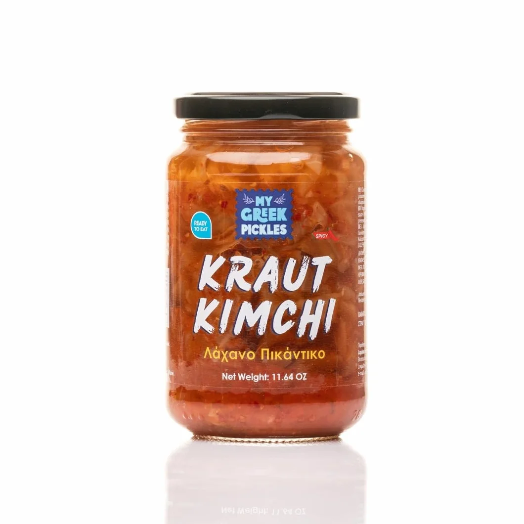 My Greek Pickles Kraut-Kimchi Col fermentada estilo kimchi Pack de 2 x 330 g (660 g)