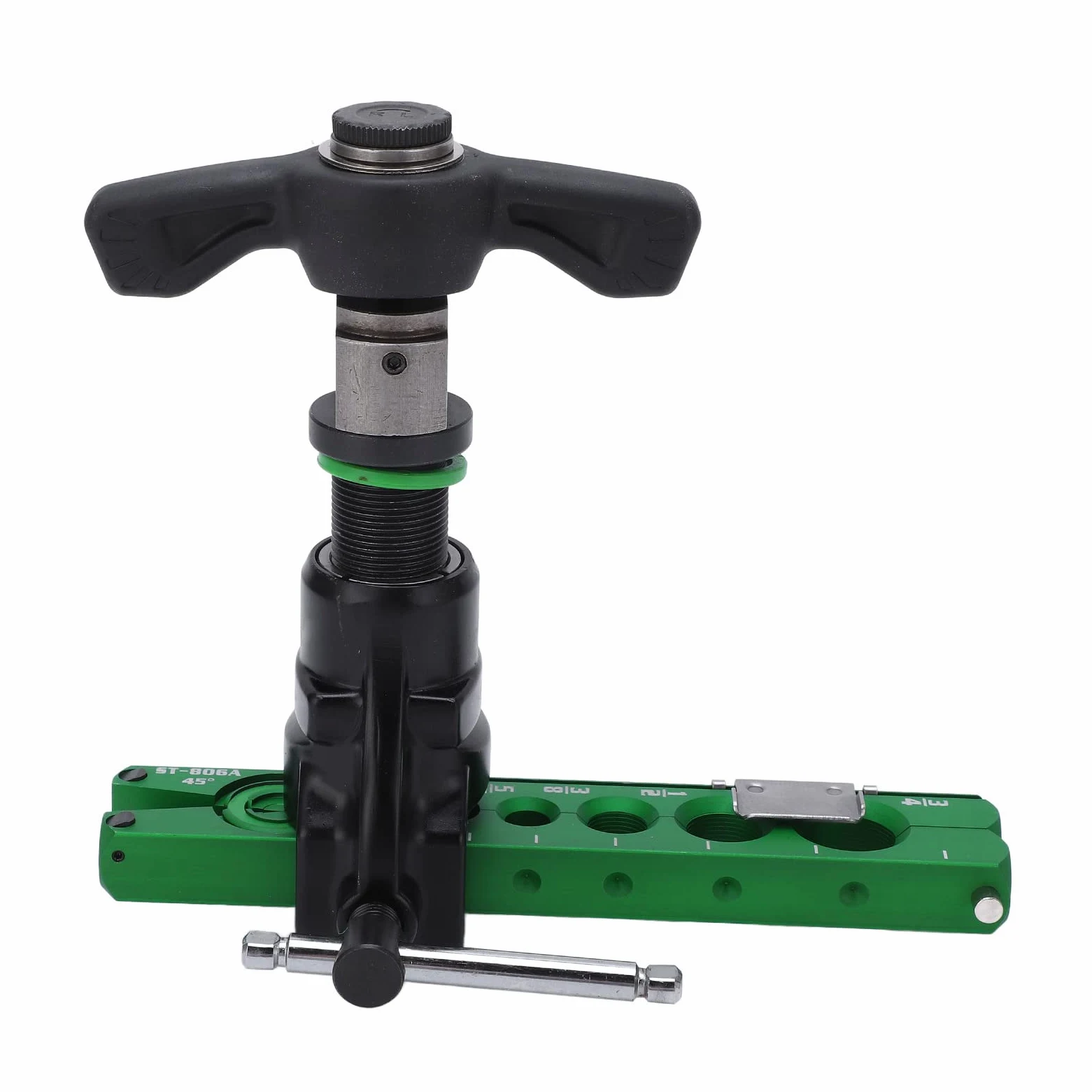 Ausla Herramienta de Abocardado de Cono Excéntrico de Aleación de Aluminio Expansor de Tubo de Trinquete Herramienta de Abocardado de Tubo Manual de 45 Grados para Usuarios de Reparación de Plomería