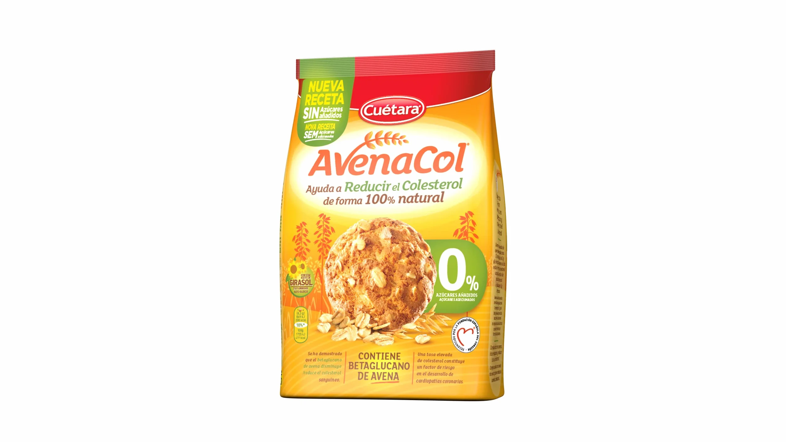 Cuétara Avenacol Rústica 0% Azúcares 250g