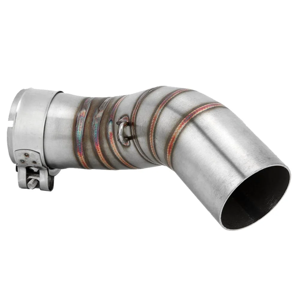 EBTOOLS para z900 tubo medio Adaptador de escape de motocicleta Tubo de enlace medio Tubo de escape de acero Sección media Modificación de motocicleta Ajuste para Z900 2017-2019