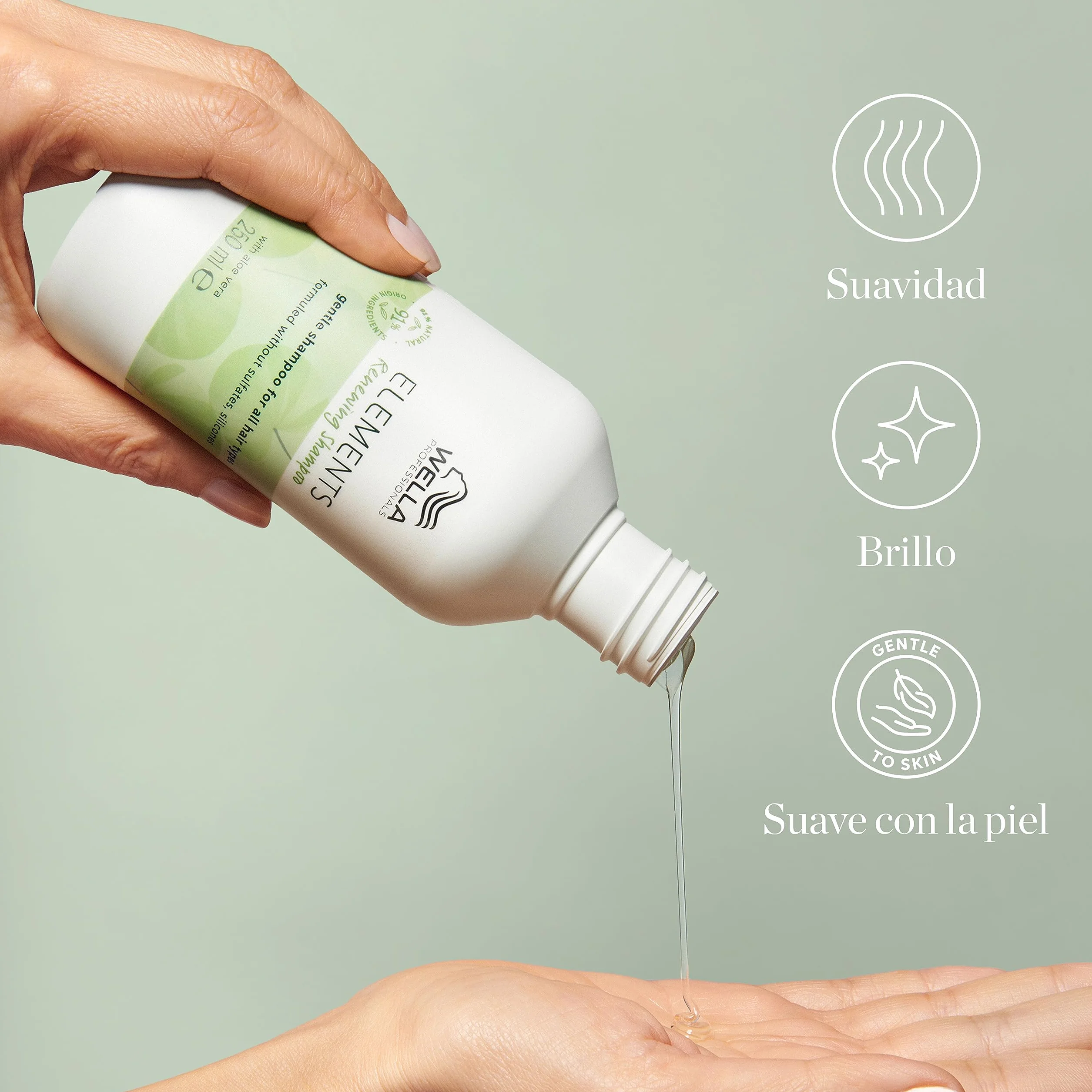 Wella Professionals Elements Champú Renovador con Aloe Vera Sin Siliconas ni Sulfatos