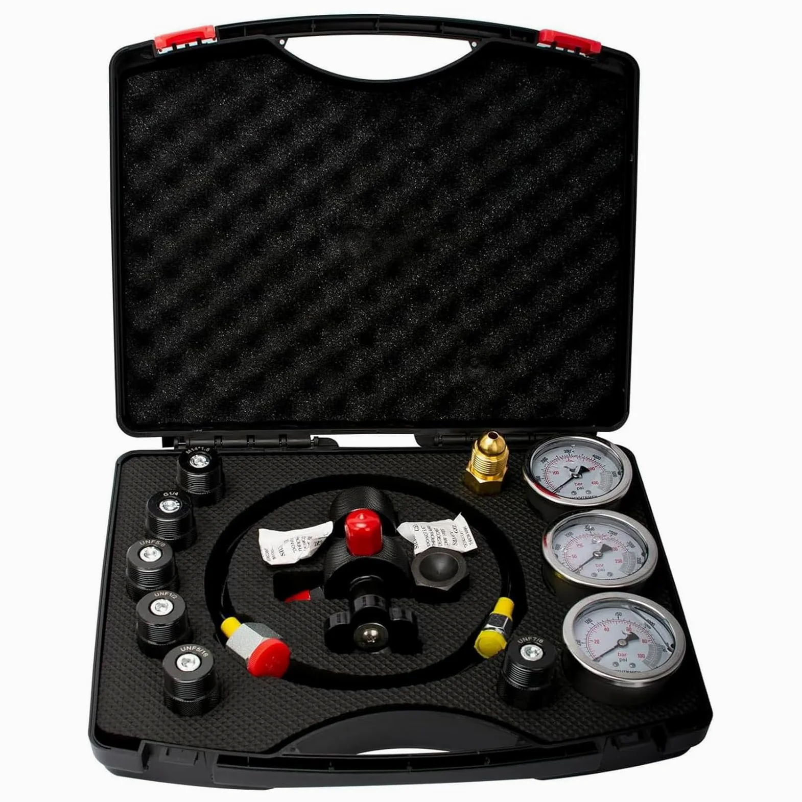 Kit de carga de acumulador de nitrógeno hidráulico, kit de llenado de nitrógeno, manguera de gas y cuerpo de válvula principal, kit de prueba de presión de nitrógeno, herramientas de carga de gas