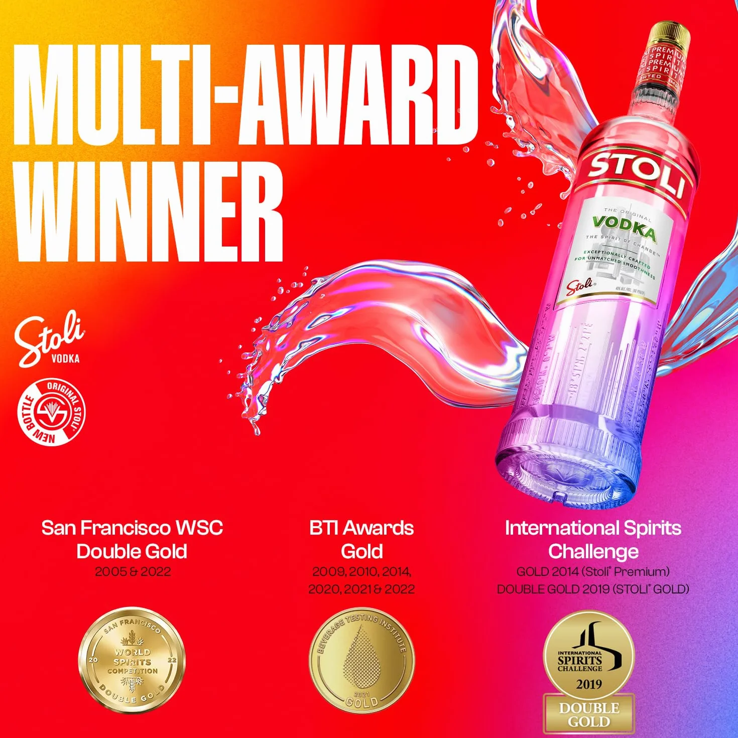 Stoli Vodka Premium 70 cl 40% Alcohol