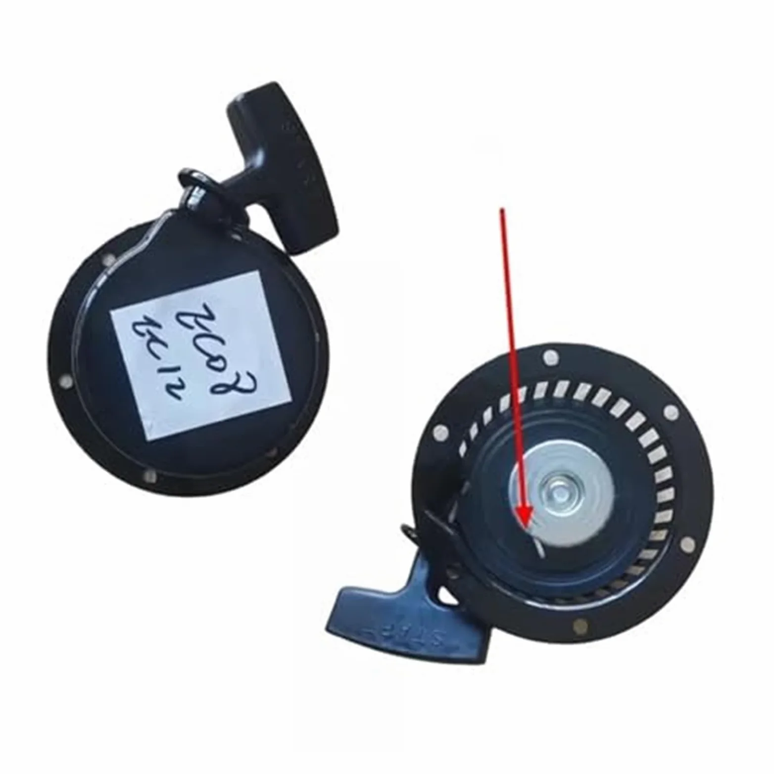 Arranque DE Retroceso 1E50FW Arranque RETRÁCTIL, for Robin, for Subaru, Piezas de Repuesto de Motor de Gasolina EC08 EC12 Arranque Manual con Retroceso(Black 1 Claw)