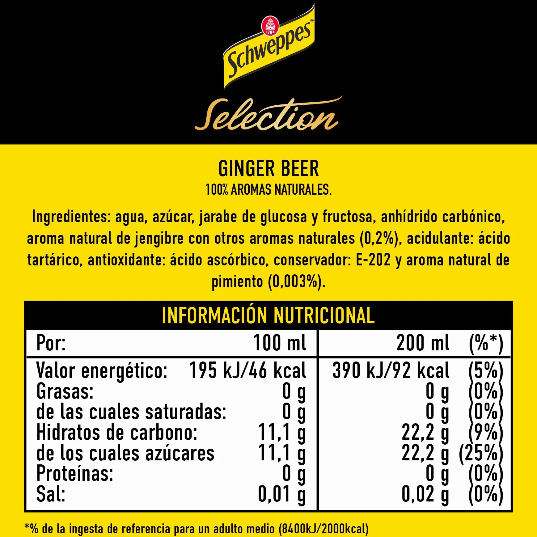 Schweppes Selection Ginger Beer Pack 4x20cl