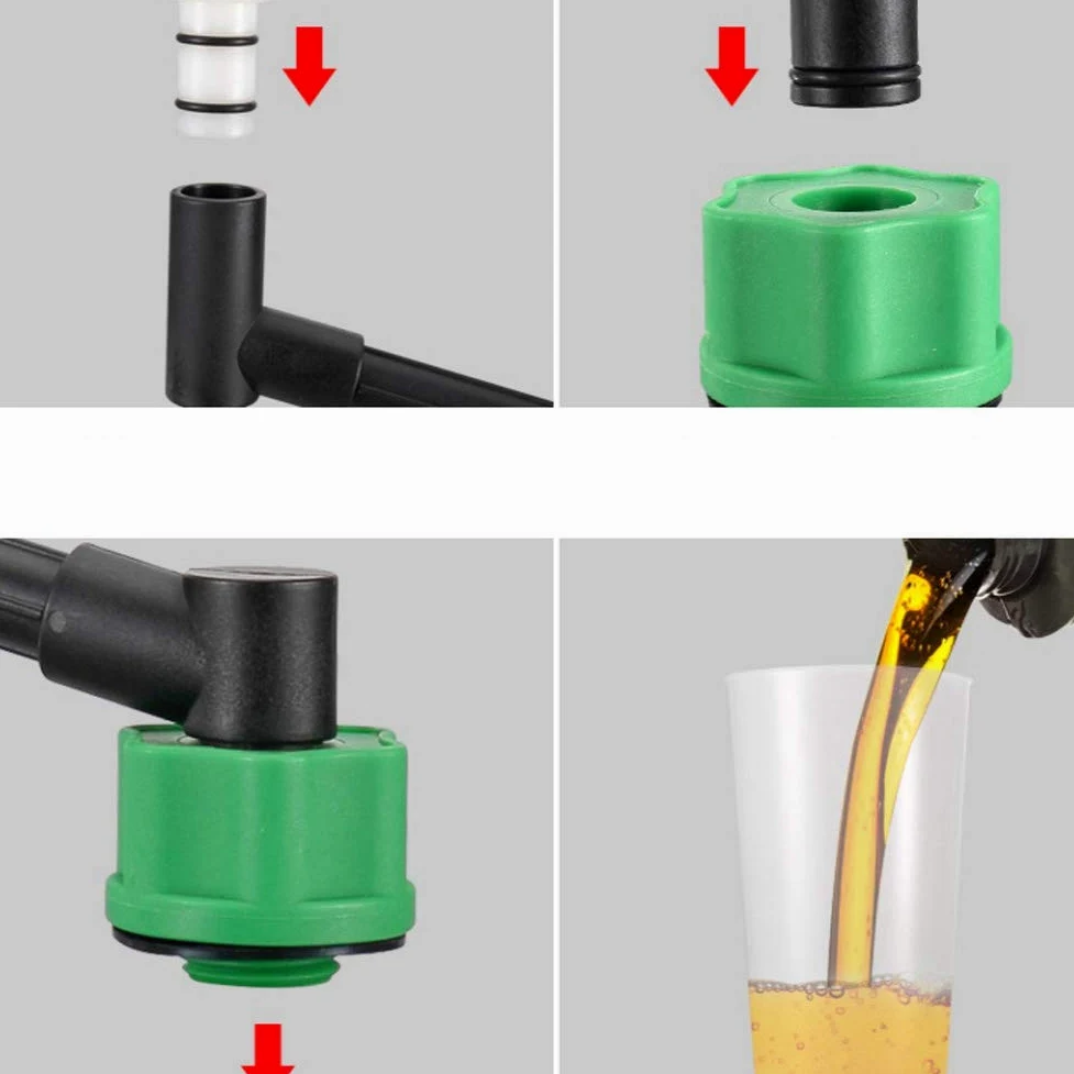 Embudo Para Aceite De Motor- Juego de llenado del adaptador del embudo de aceite del motor de automóvil, además de la herramienta de la furgoneta del automóvil del tubo de extensión en offset gir