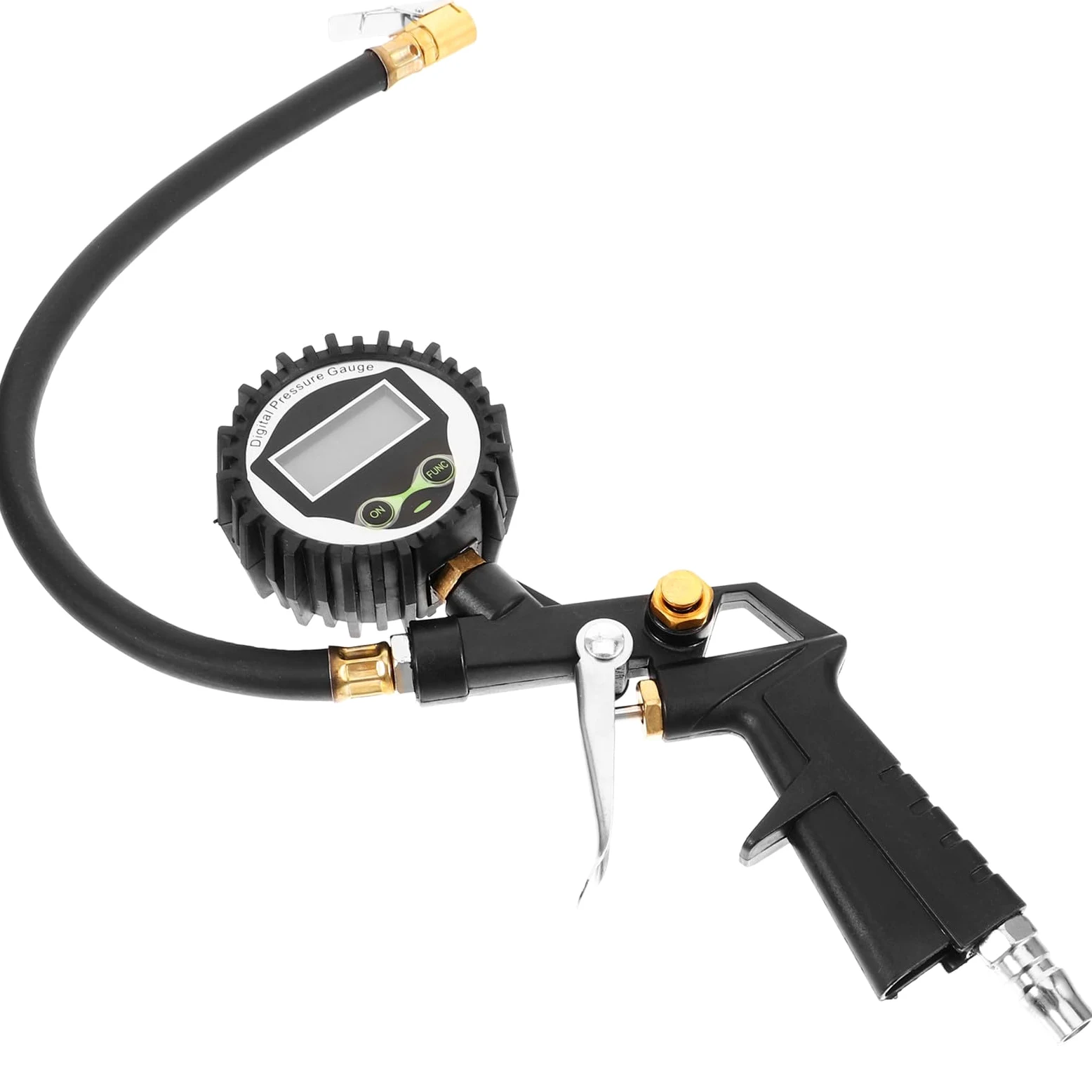 HEMOTON Manómetro Digital de Presión para Neumáticos de 60 Psi Resistente Trabajo Pesado Mano para Coches y Camiones