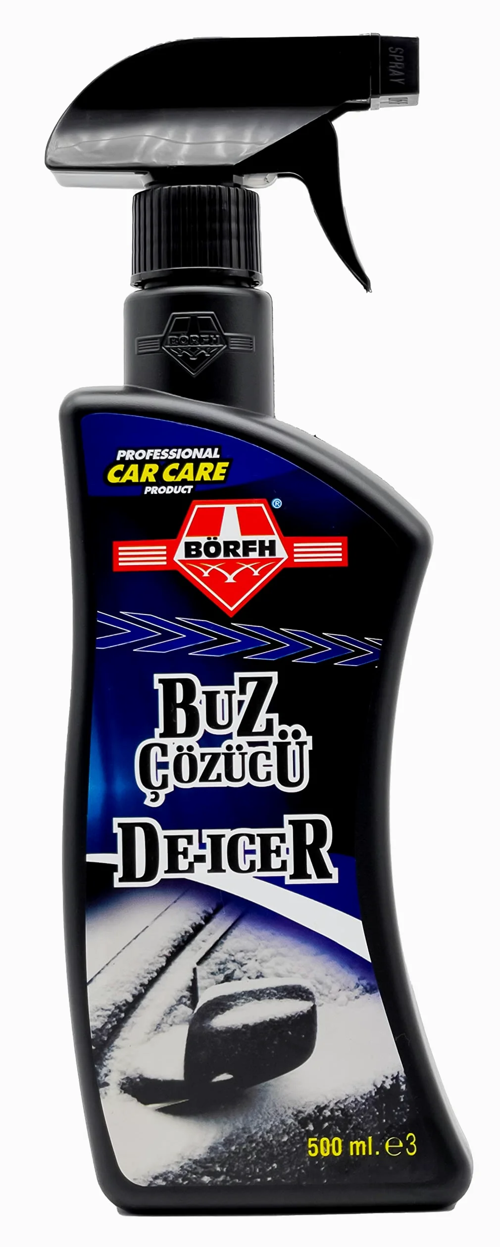 Descongelador de espray para parabrisas. Derrite instantáneamente hielo y heladas invernales en parabrisas de coche, ventanas, espejos, espray para descongelar rápidamente los cristales de
