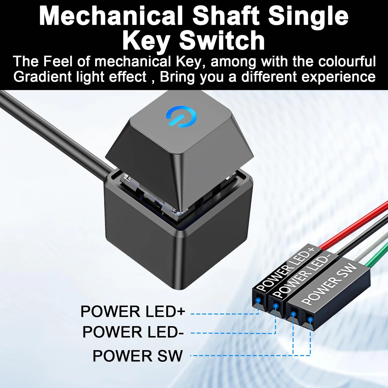 Botón Encendido Pc Apagado para Arranque Remoto Externo Pc Ordenador Placa Base Power on off Interruptor de Encendido Multifuncional de Escritorio para Un Fácil Control de Inicio y Reinicio