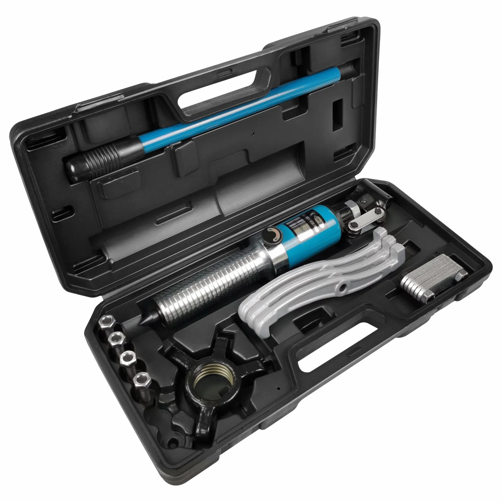 AMZCNC Extractor de cojinetes hidráulico Integral 5T hidráulico Kit de extractor de polea de cigüeñal para cubos/bridas/engranajes/rodamientos (5 toneladas de fuerza de tracción)