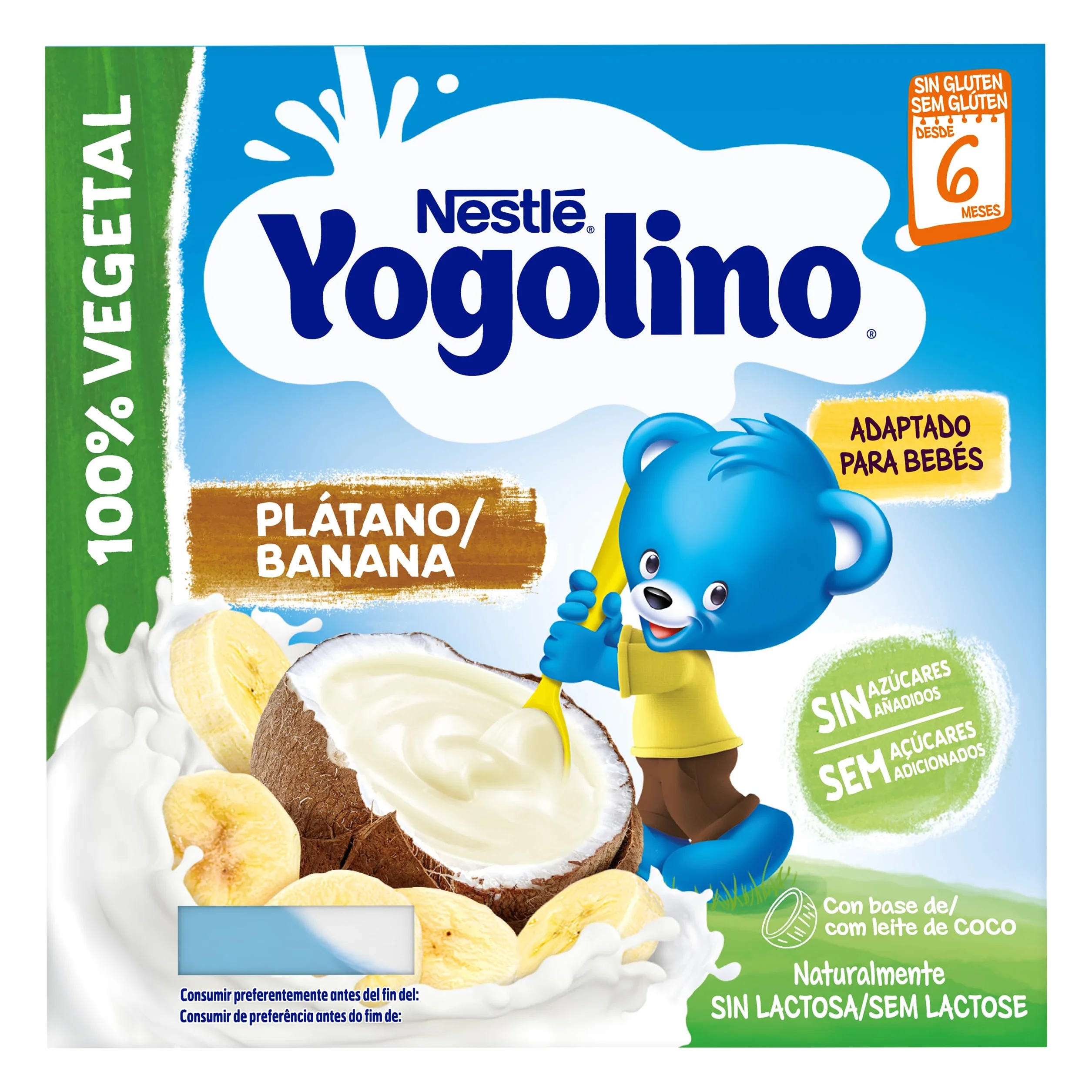 NESTLE YOGOLINO Coco Plátano 4x90g od 6 miesięcy