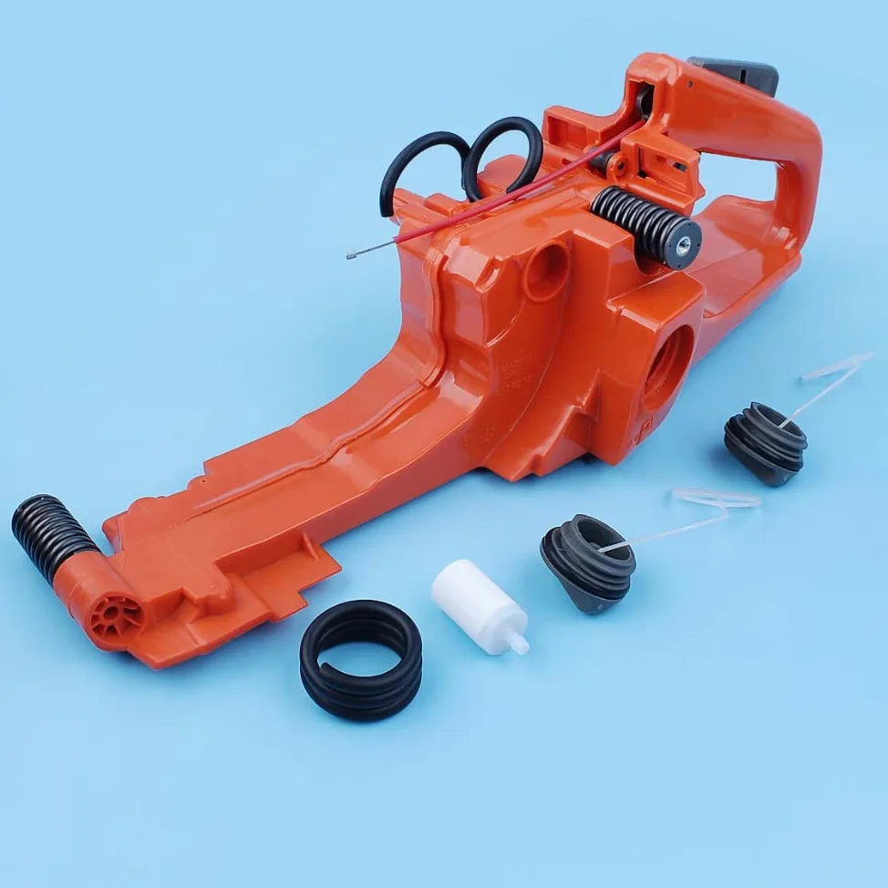 Kit de línea de filtro de tapa de montaje de manija trasera de tanque de combustible de Gas for repuestos de motosierra hus-qva-rna 362 365 371 372 372XP