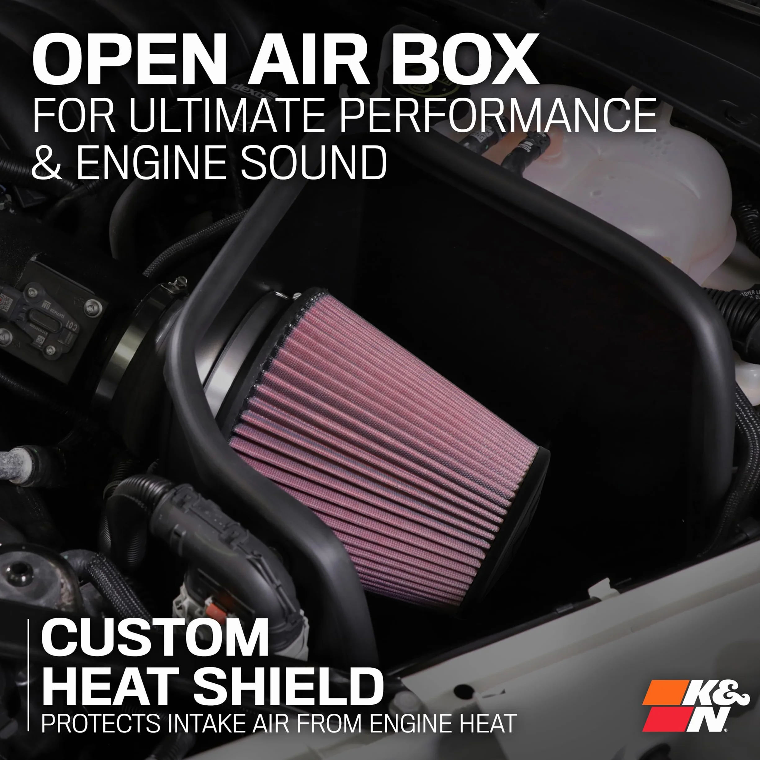 K&N Sistema de admisión de aire frío: filtro de aire de alto flujo, aumenta el rendimiento y la fuerza: compatible con Hyundai Elantra 2021, 69-5327TC