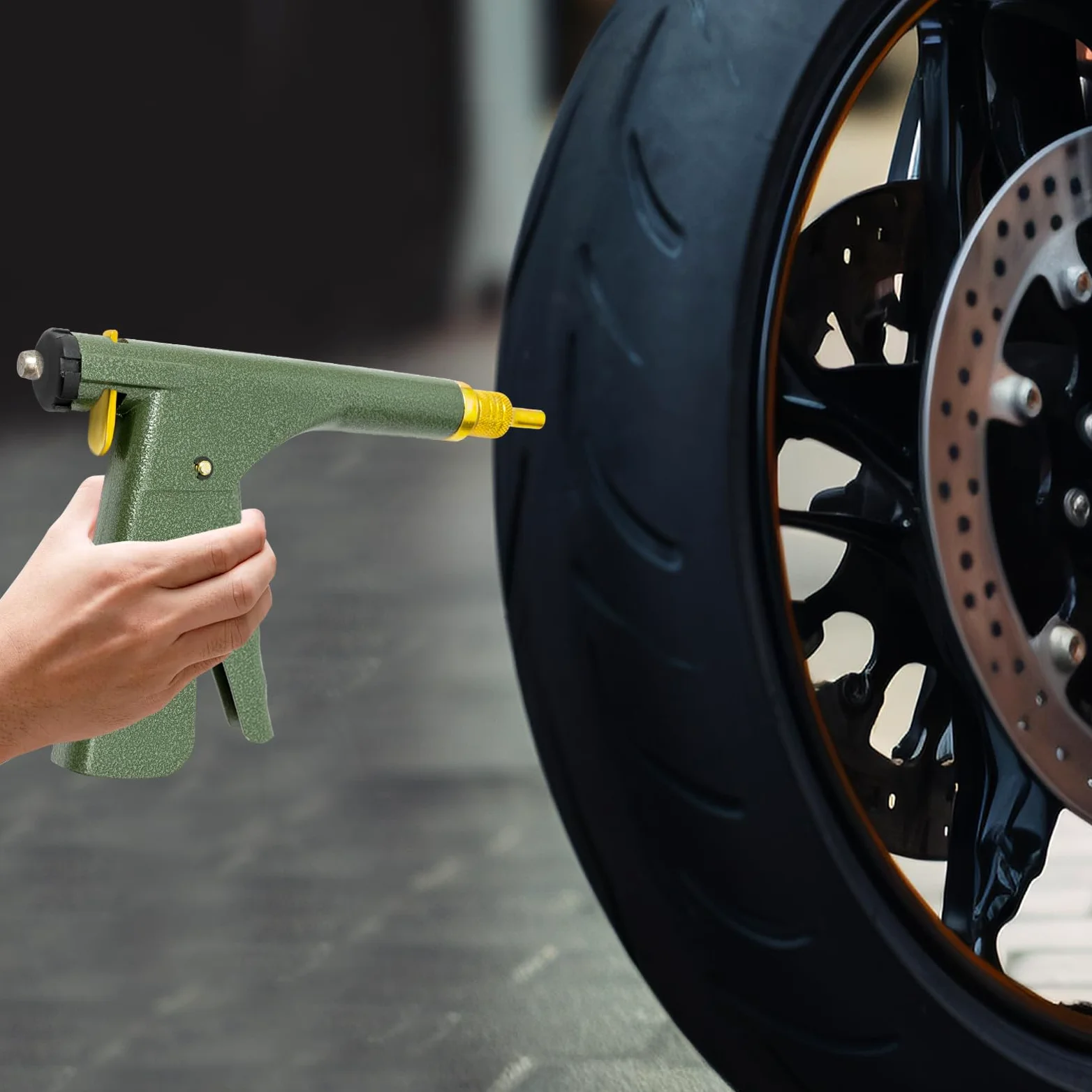 Kit de reparación de neumáticos para pinchazos sin cámara, fijación en carretera sin desmontaje, duradero y resistente a los impactos
