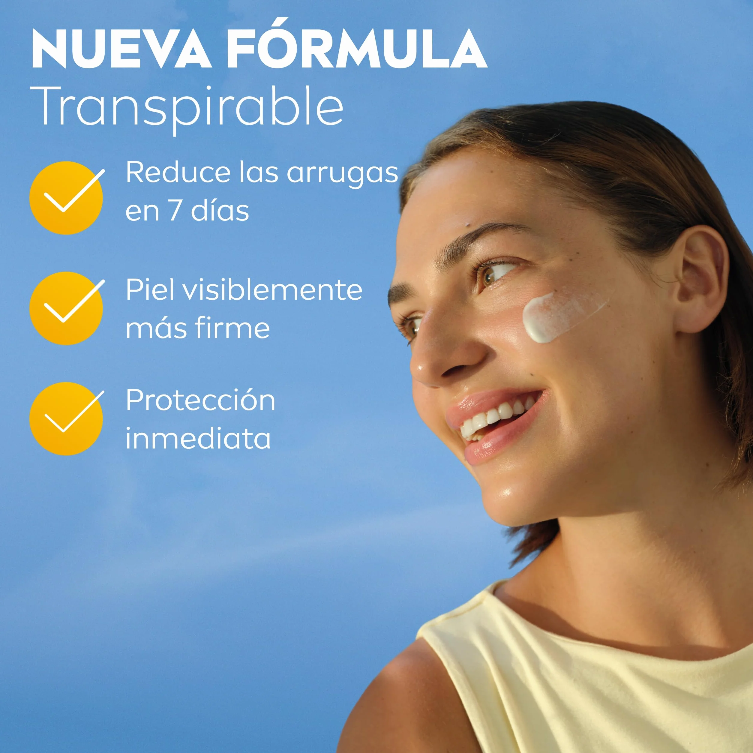NIVEA SUN Q10 Protección Solar Facial Antiedad SPF50+ 40 ml Piel Madura