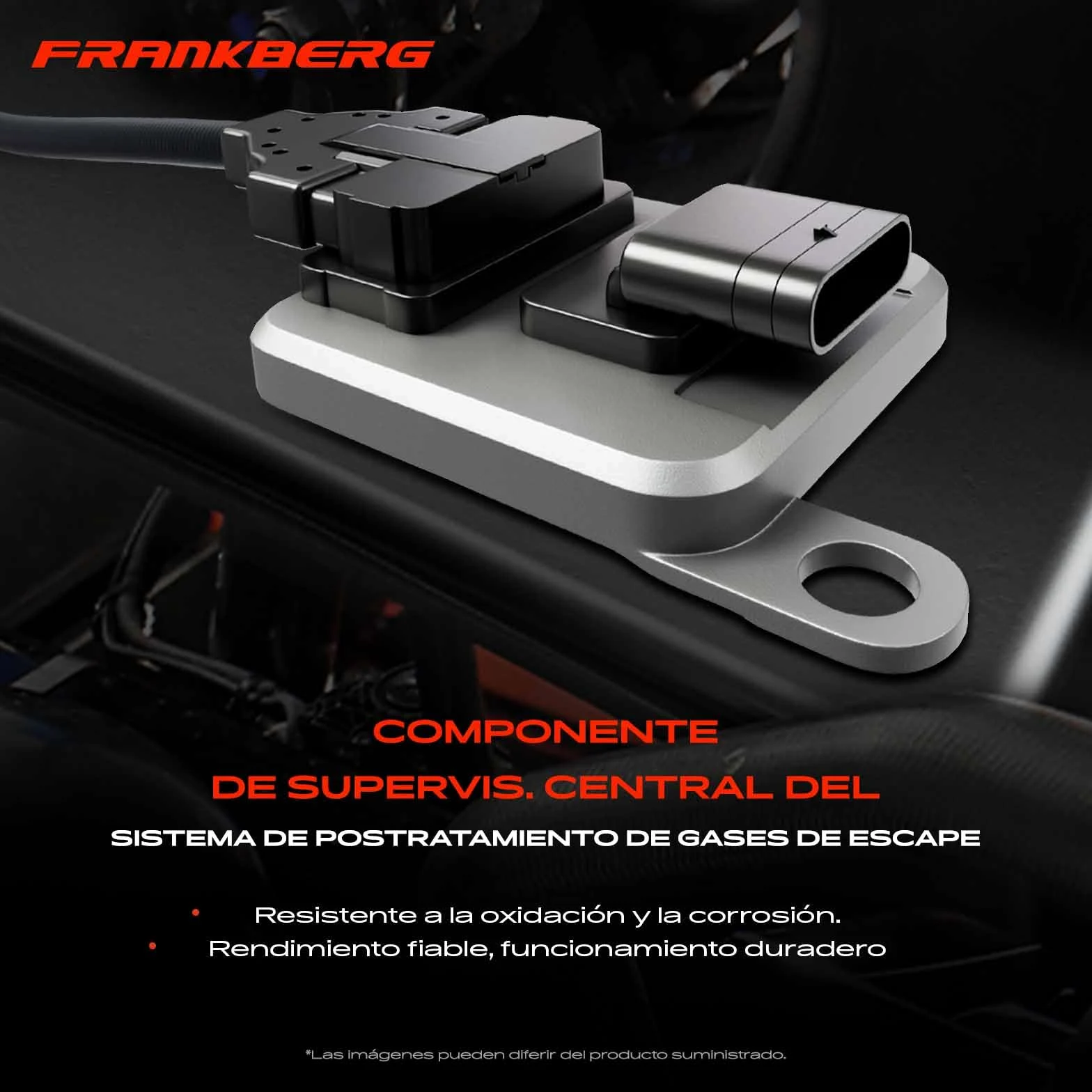 Frankberg Sensor de NOx 5 Polos 9821121180 | Compatible con: 508 SO I 8E, Caja Experto V, Plataforma plana/chasis V inestable, Caja de socio/MPV K9
