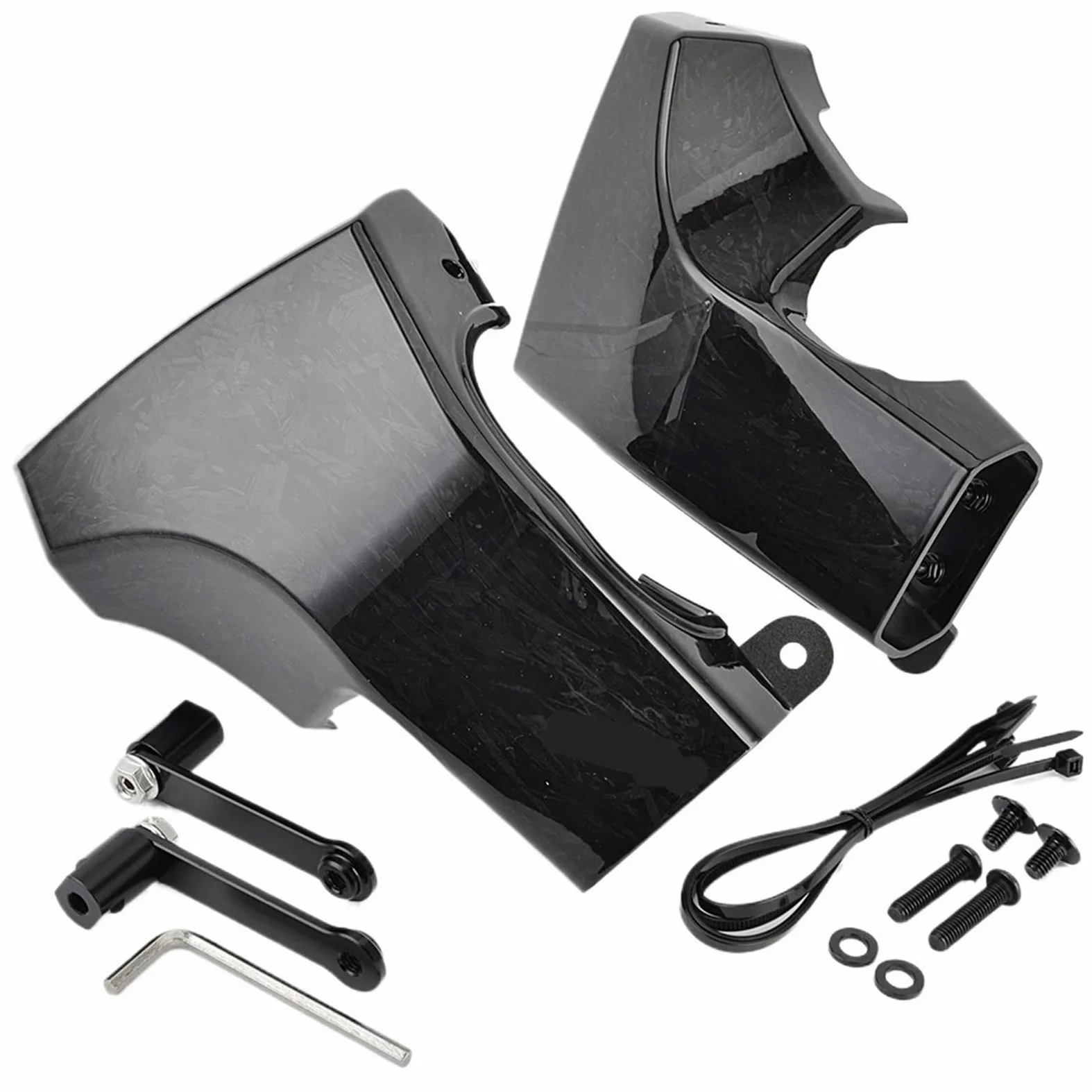 Compatible con Conducto Y Cubierta De Refrigeración De Pinza Yamaha MT-09 | Canal de refrigeración estable con tapa, montaje directo con pernos(Forging patterns)