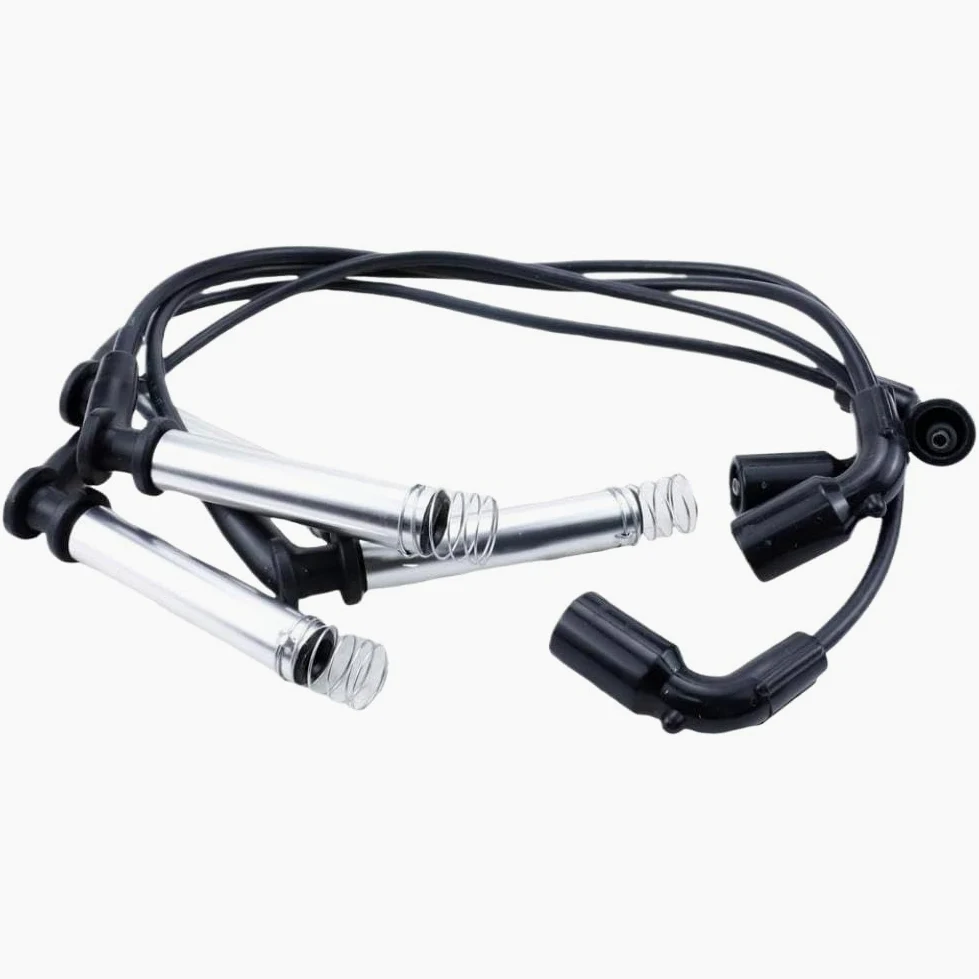 Juego de 4 cables de bujía de encendido compatibles con Sail Saloon 1.6L 2005-2014 y Sail SRV 1.6L 2004-2007