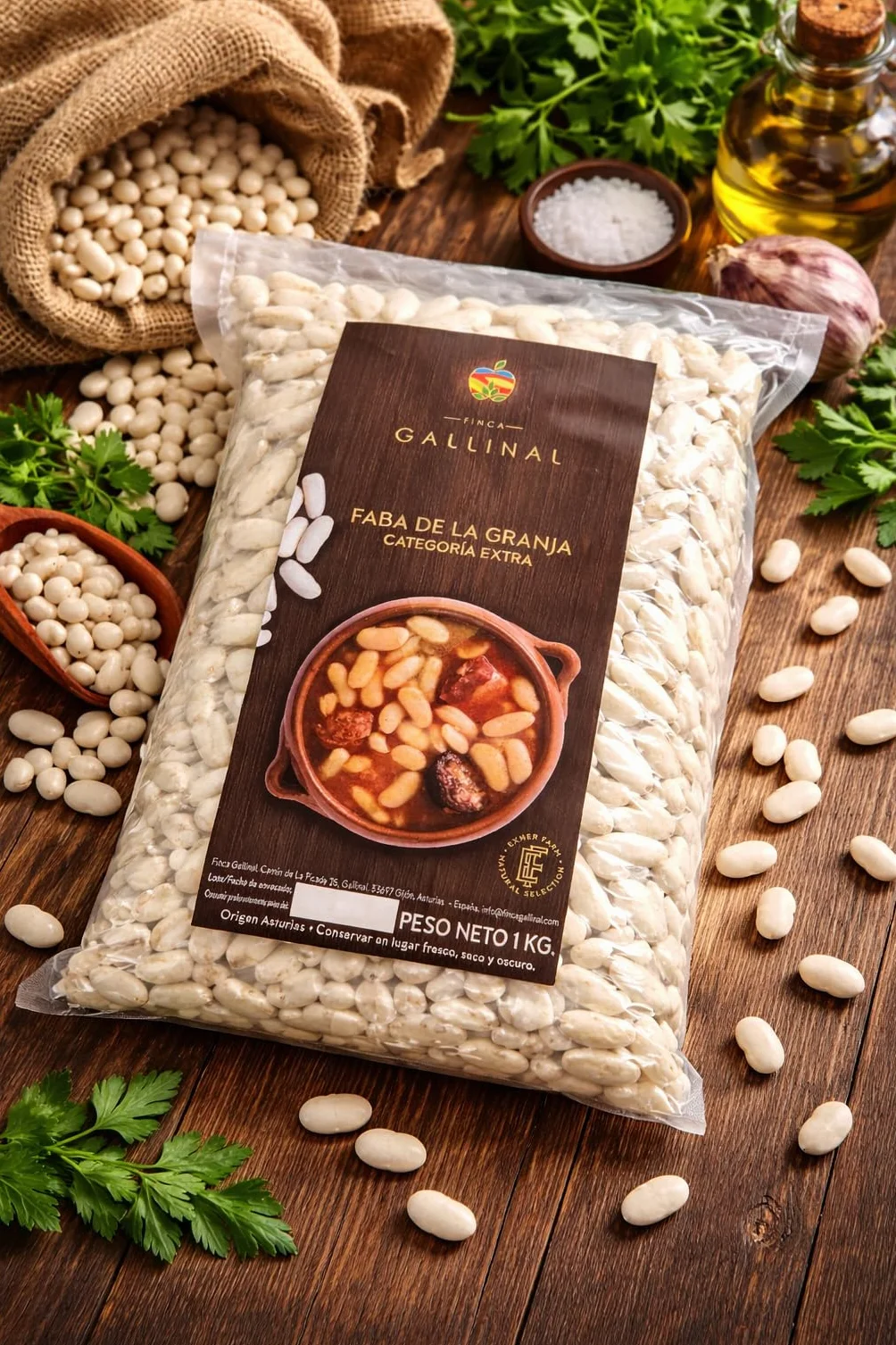 Faba Premium Gourmet do Fabada Asturiana 500g - Finca Gallinal