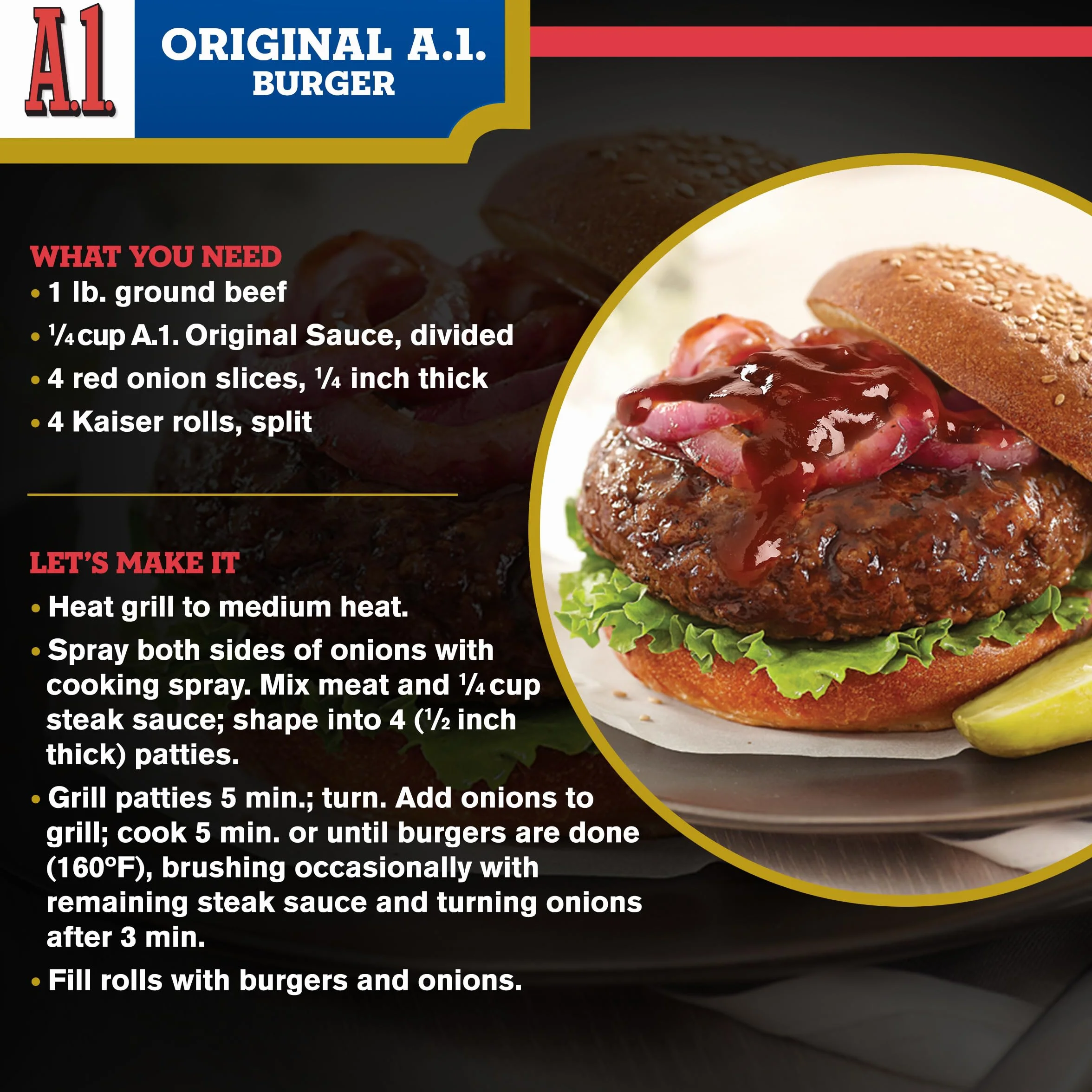 A1 Steak Sauce 425g Flasche