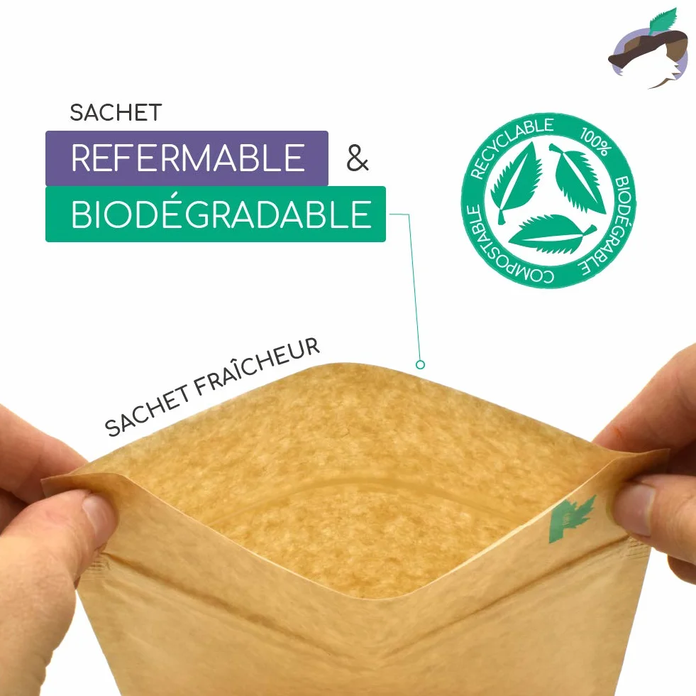 Rooibos verde BIO 200 g sin teína no fermentado bolsa biodegradable