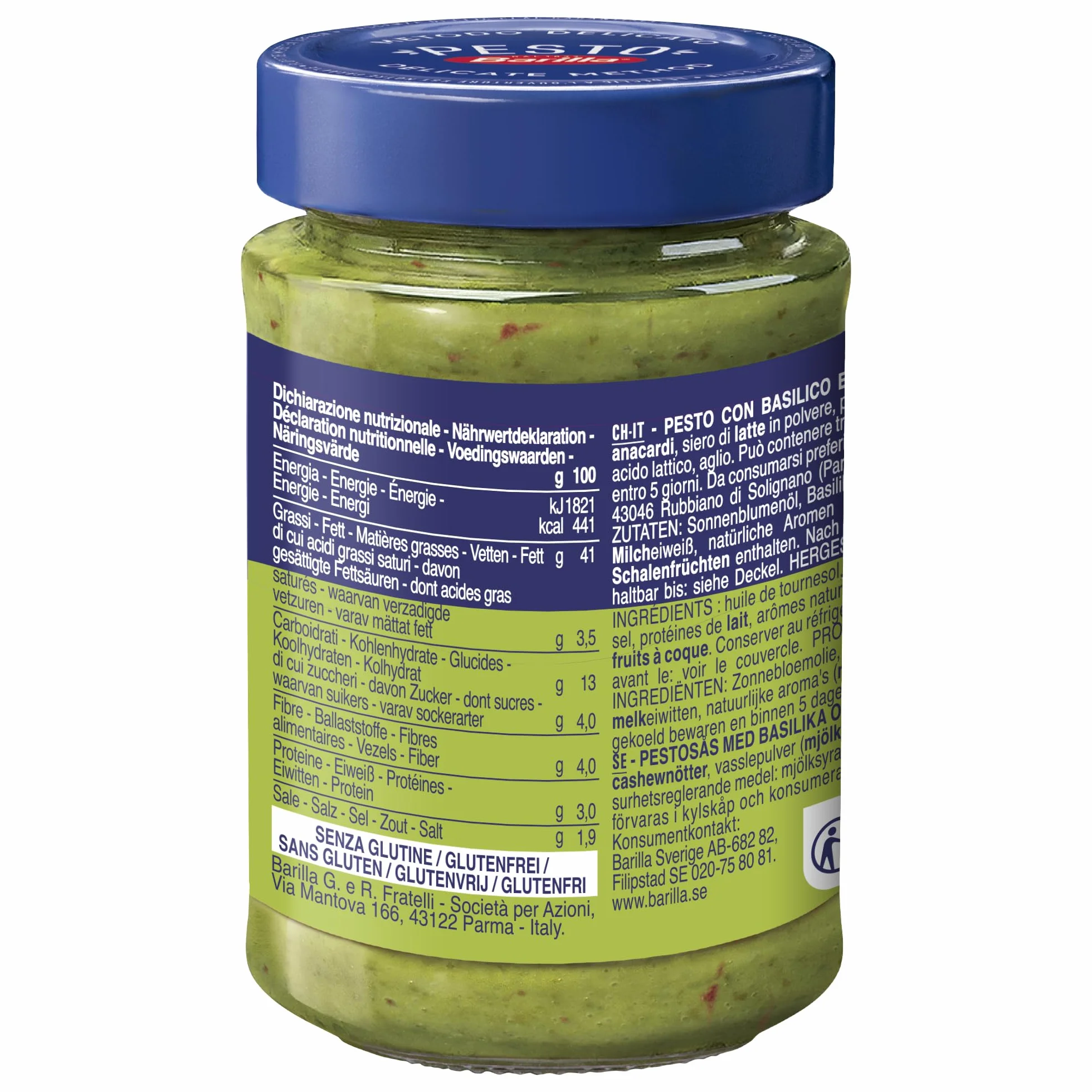 Barilla Pesto Albahaca y Pimiento 195 g