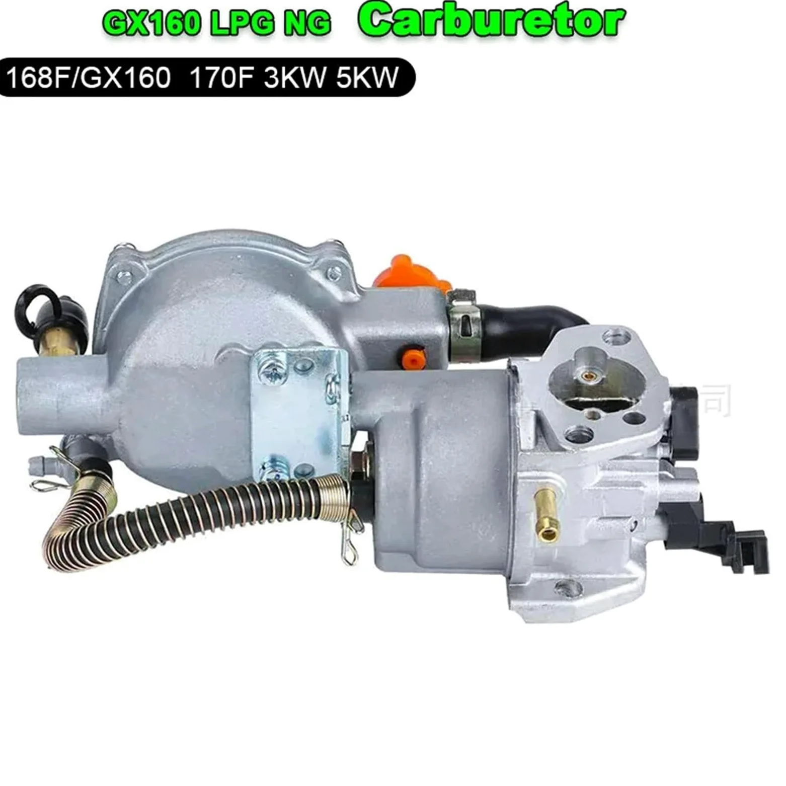 Kit de carburador Kit de conversión carburador Combustible Dual para Motor GLP/NG, Compatible con motosierras GX160, GX200, 168F, 170F, 3KW y 5KW, cortadoras césped Filtro de Gasolina