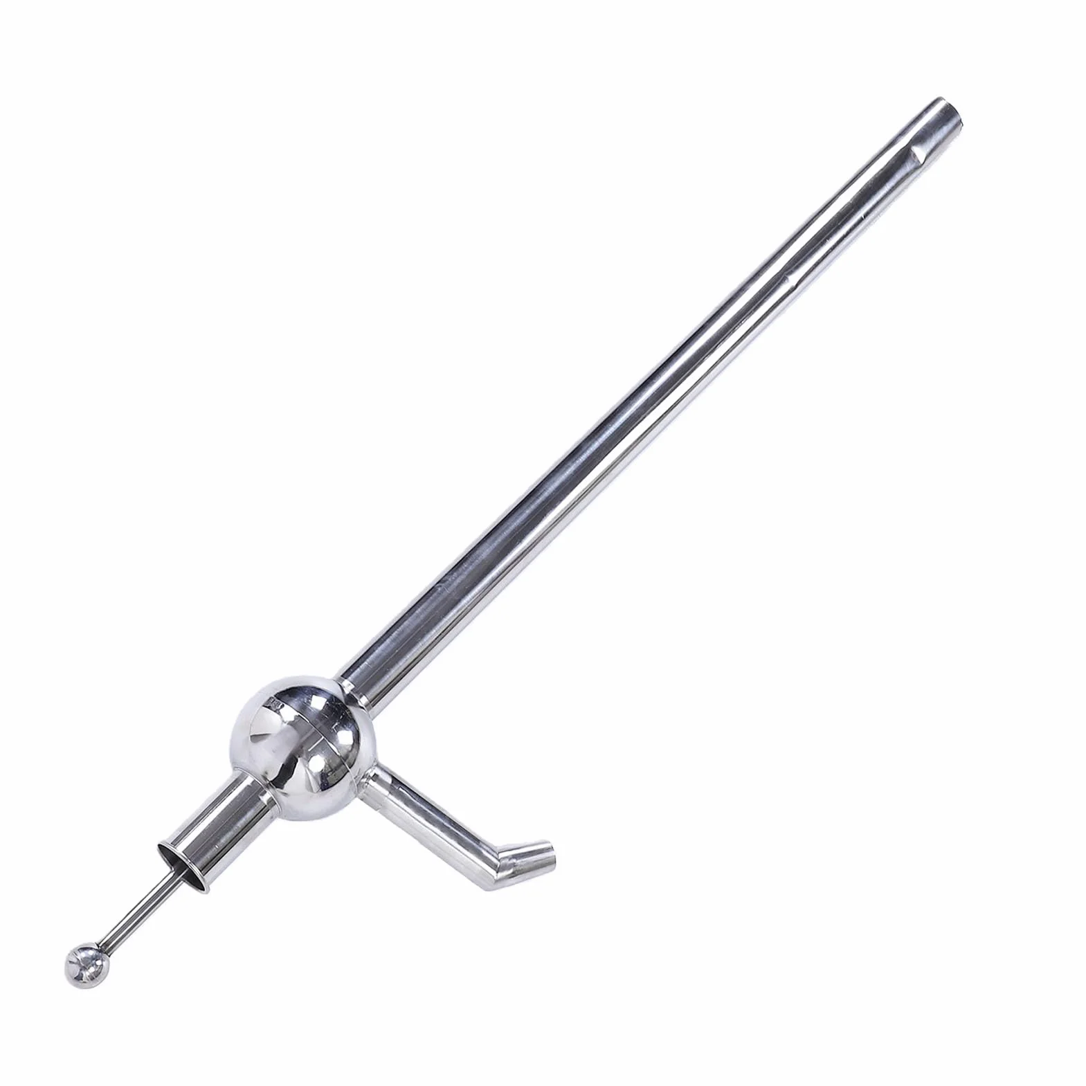 PUSOKEI Bomba de Aceite Manual de Acero Inoxidable, Bomba de Transferencia de Portátil, Extractor de Sifón Manual para Agua Derv Vino Aceite de Oliva Líquidos Corrosivos 95 Cm