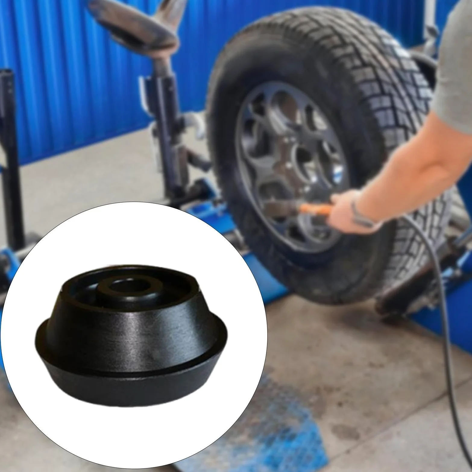 Cono Equilibrador de Ruedas Adaptador de Cono Equilibrador de Neumáticos Accesorios Automotrices Equipo Reemplaza El Cono para Camión Vehículo, Dia Del Agujero