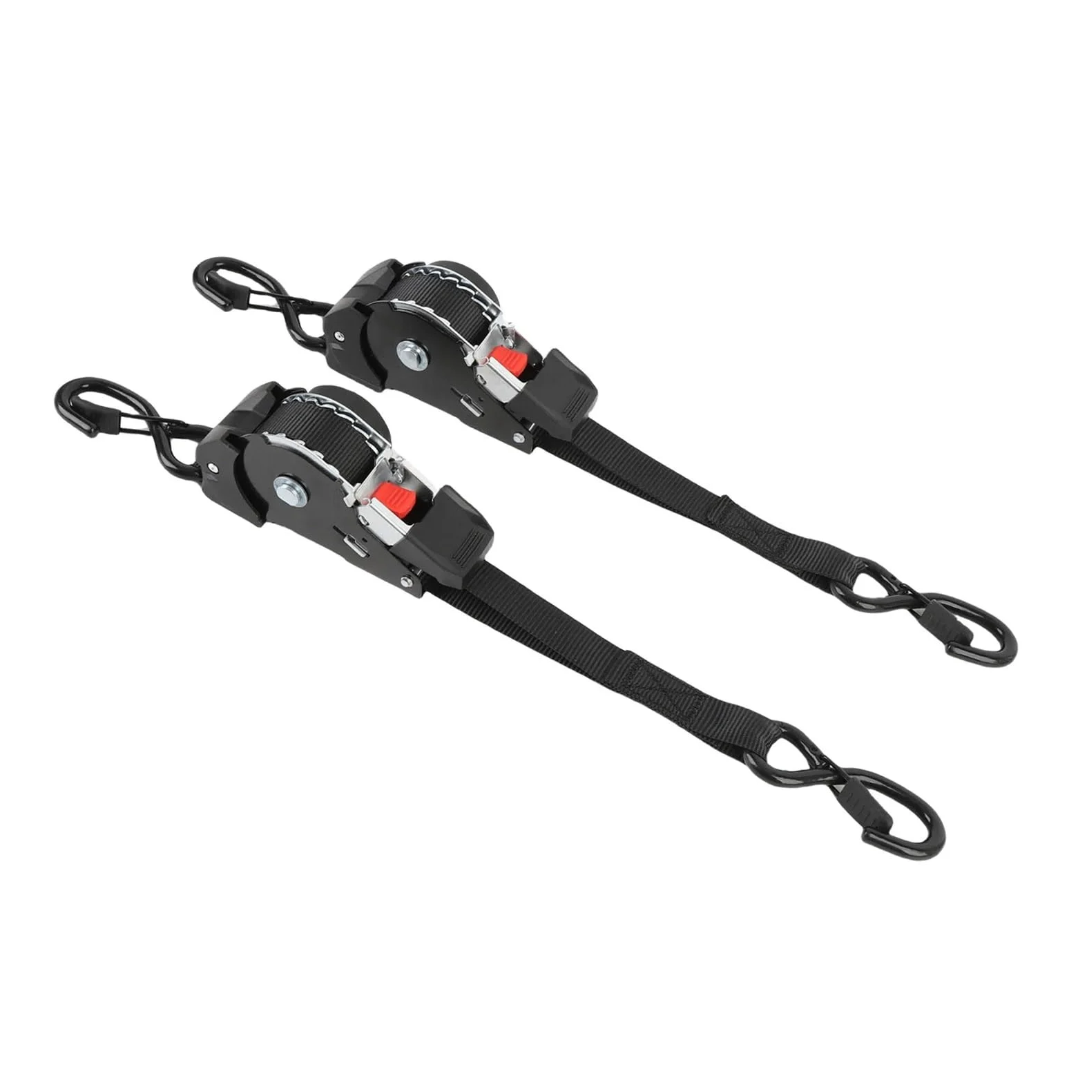 Correas de trinquete Juego de Pernos Acero Inoxidable con Correa trinquete retráctil 1 Pulgada x 10 pies, 1760 Libras Resistencia a la Rotura for vehículos Todo Terreno