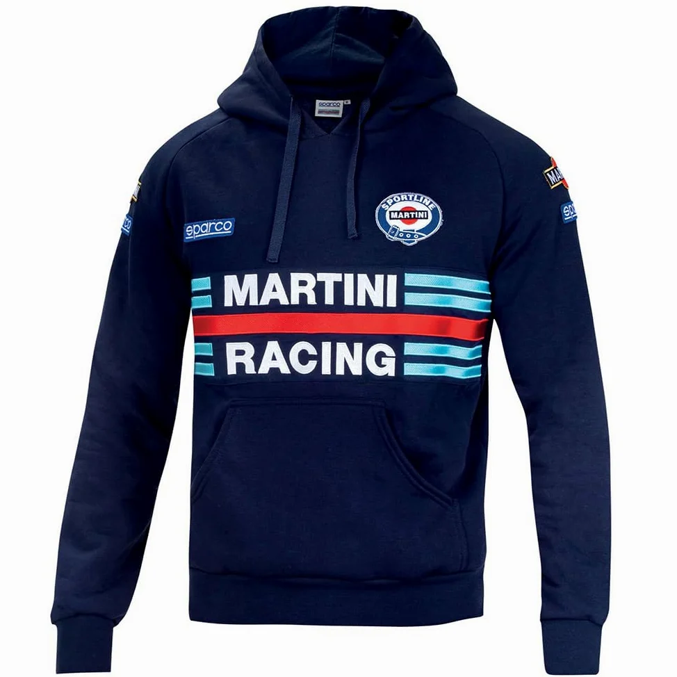 Sparco Martini Racing Sudadera Azul Marino, estándar, Unisex Adulto
