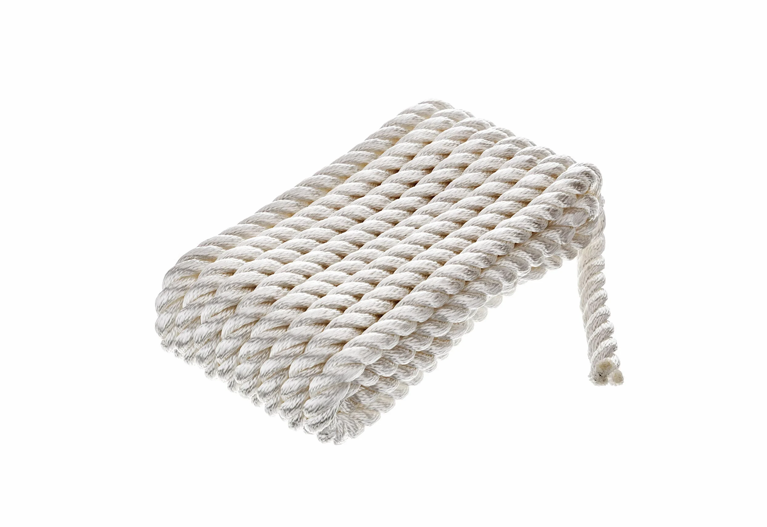 Seachoice 50-42601 Cabo Amarre Nylon, 3 Filamentos, Color Blanco, 16 mm x 7,6 M