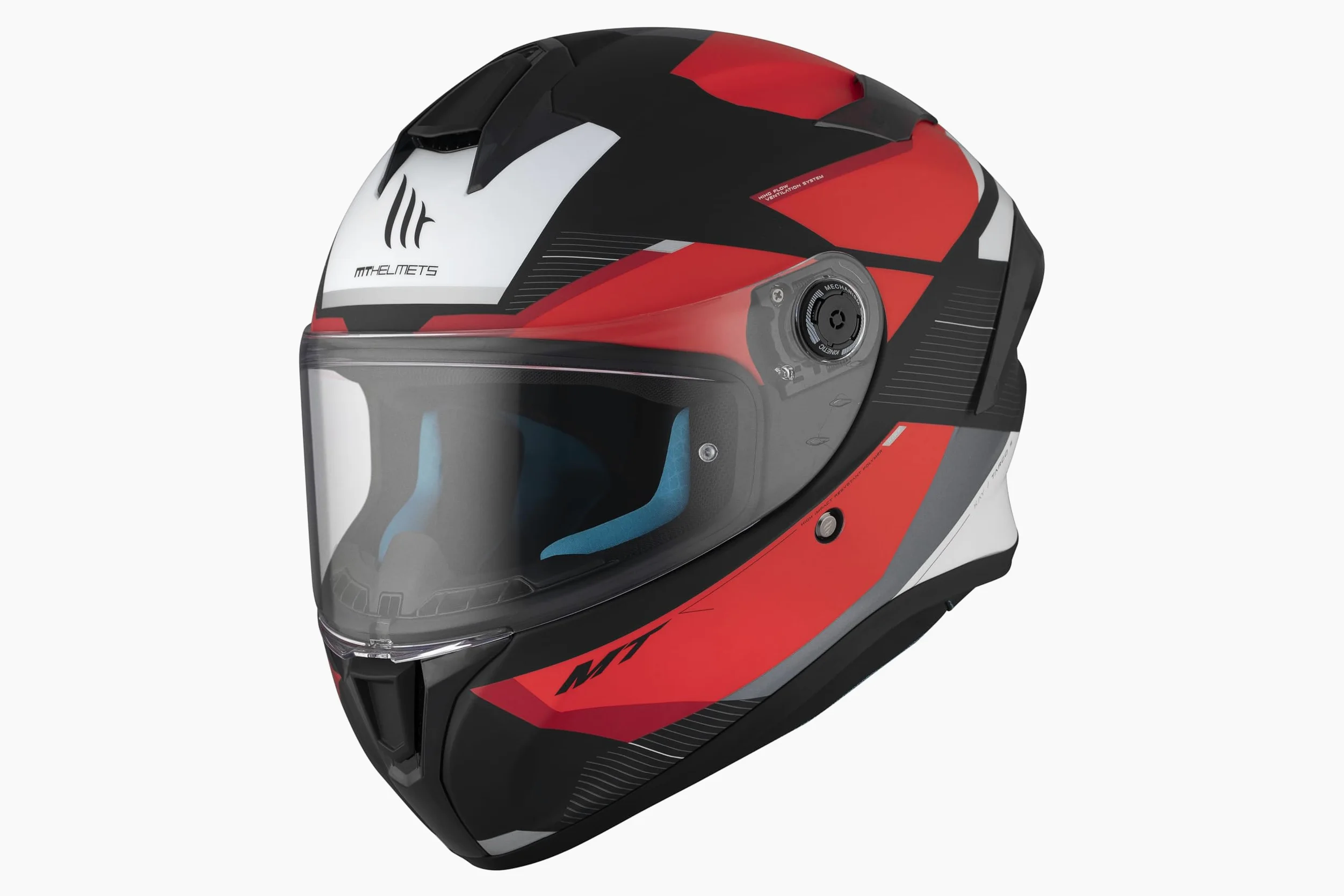 MT HELMETS Targo S – Casco Moto Integral con Visor Solar Full Vision, Pantalla Compatible con Pinlock, Interior Lavable y Cierre Micrométrico | Calota HIRP | Homologado ECE 22.06 & DOT