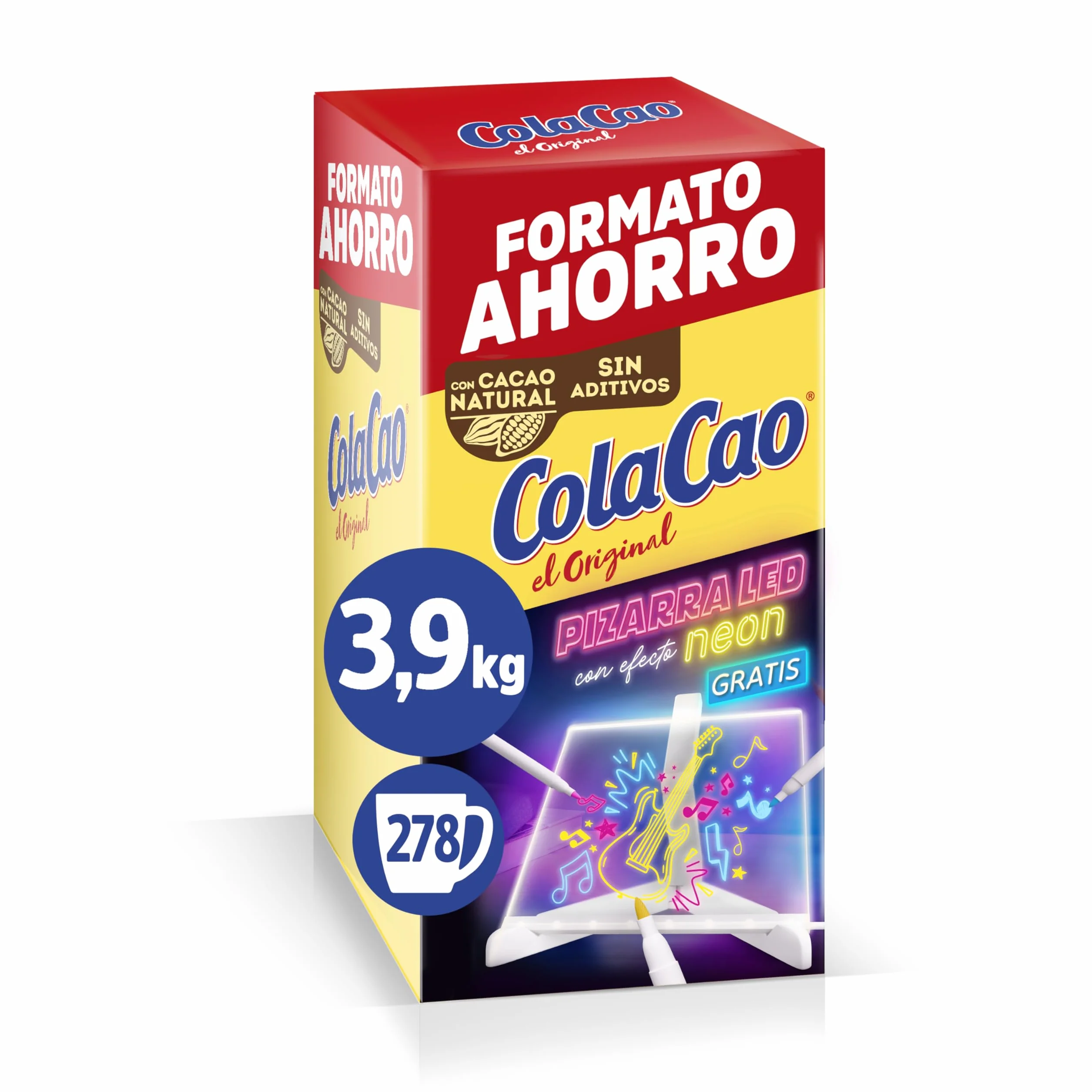 ColaCao Original Cacao Soluble Natural sin Aditivos 3,9 kg